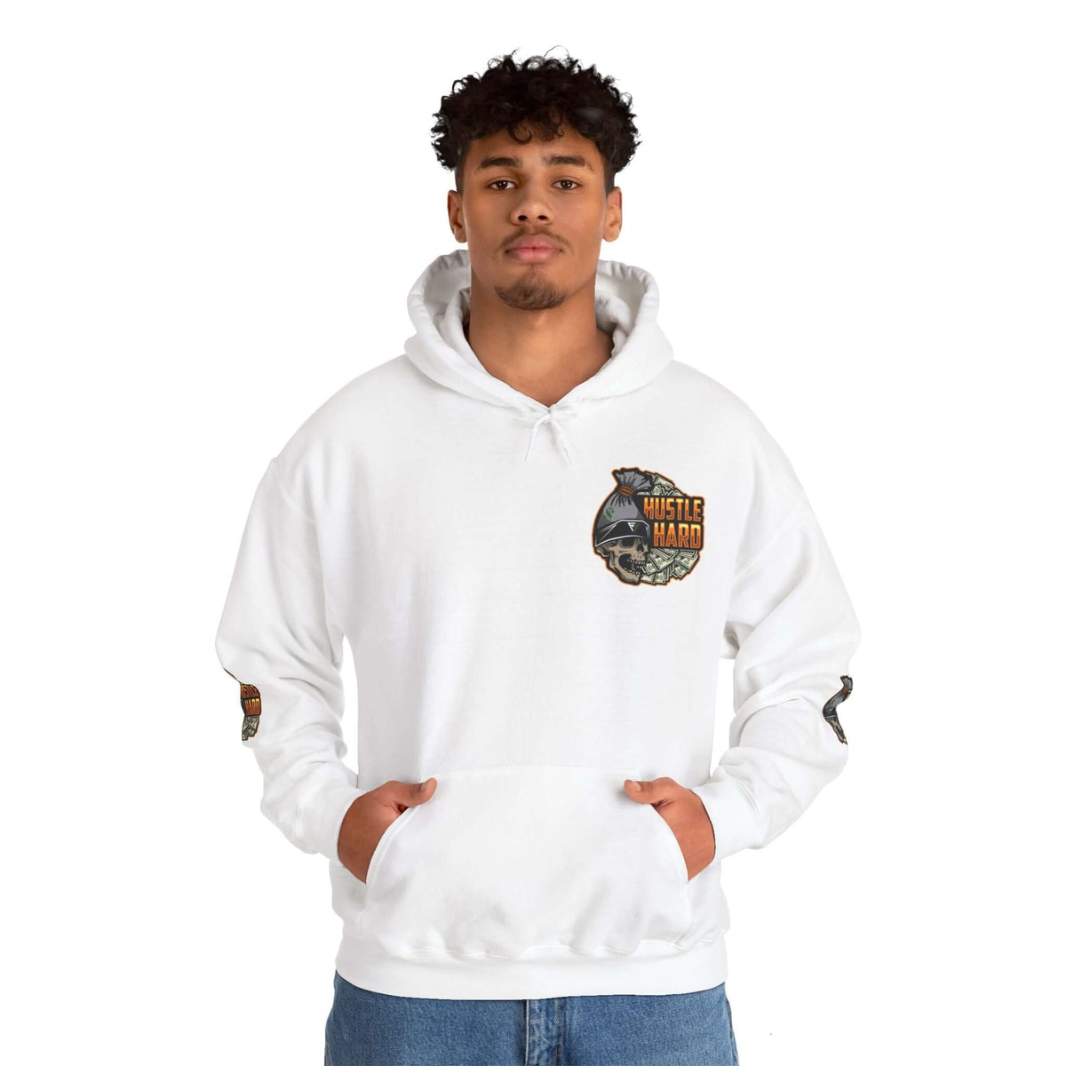 Urban Hustle-Hard Unisex Heavy Blend™ Hoodie, Brand63
