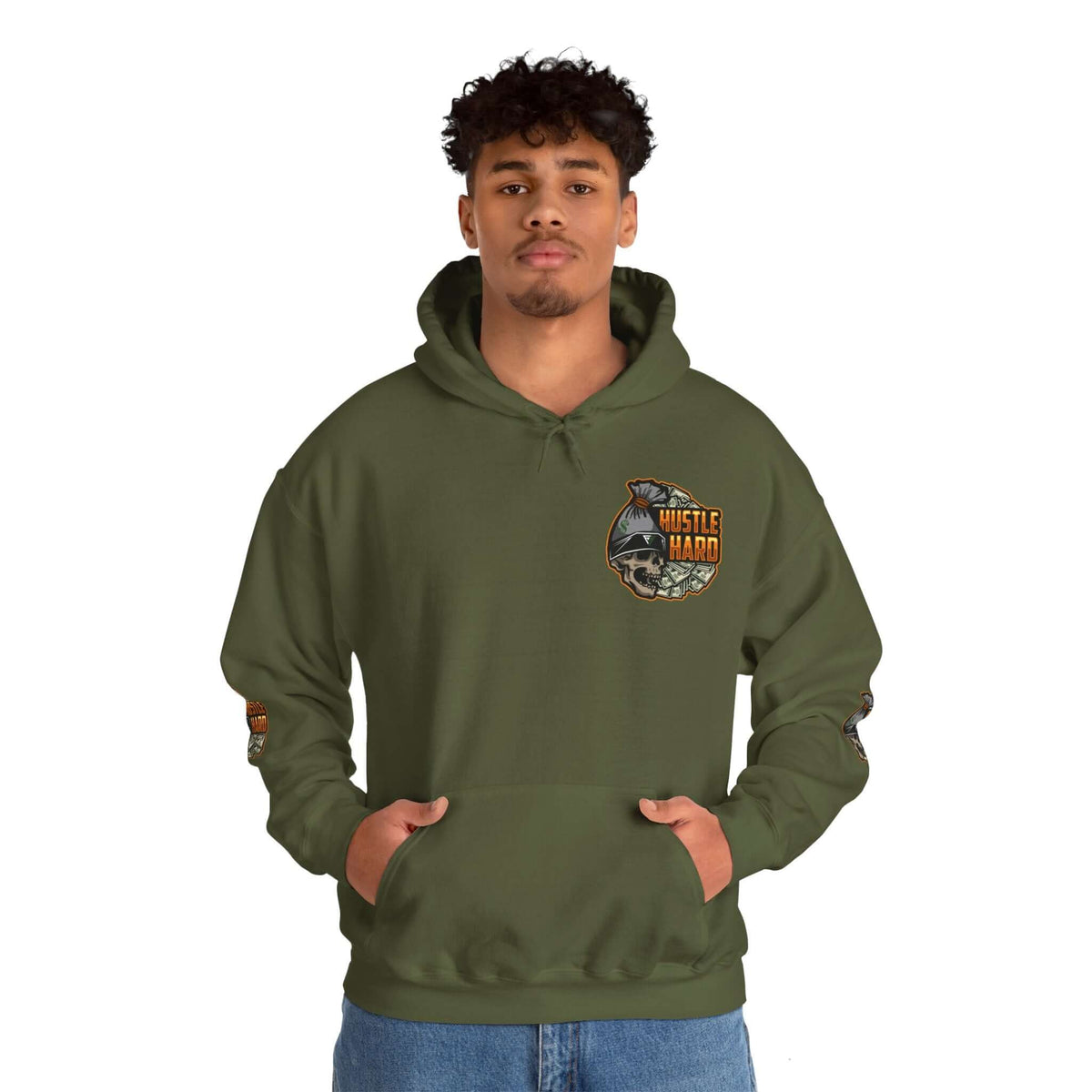 Urban Hustle-Hard Unisex Heavy Blend™ Hoodie, Brand63