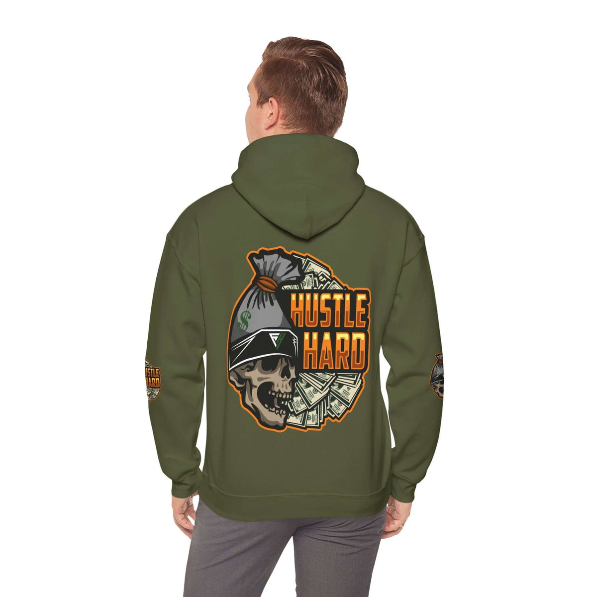 Urban Hustle-Hard Unisex Heavy Blend™ Hoodie, Brand63