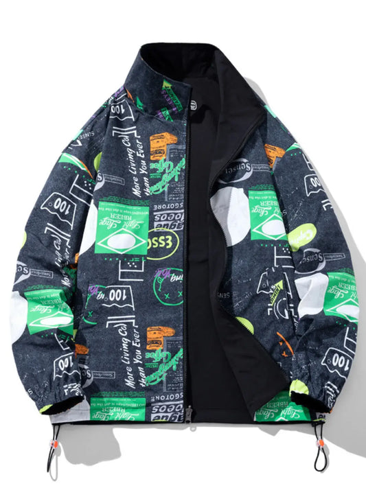 Urban Streetwear Graffiti Jacket