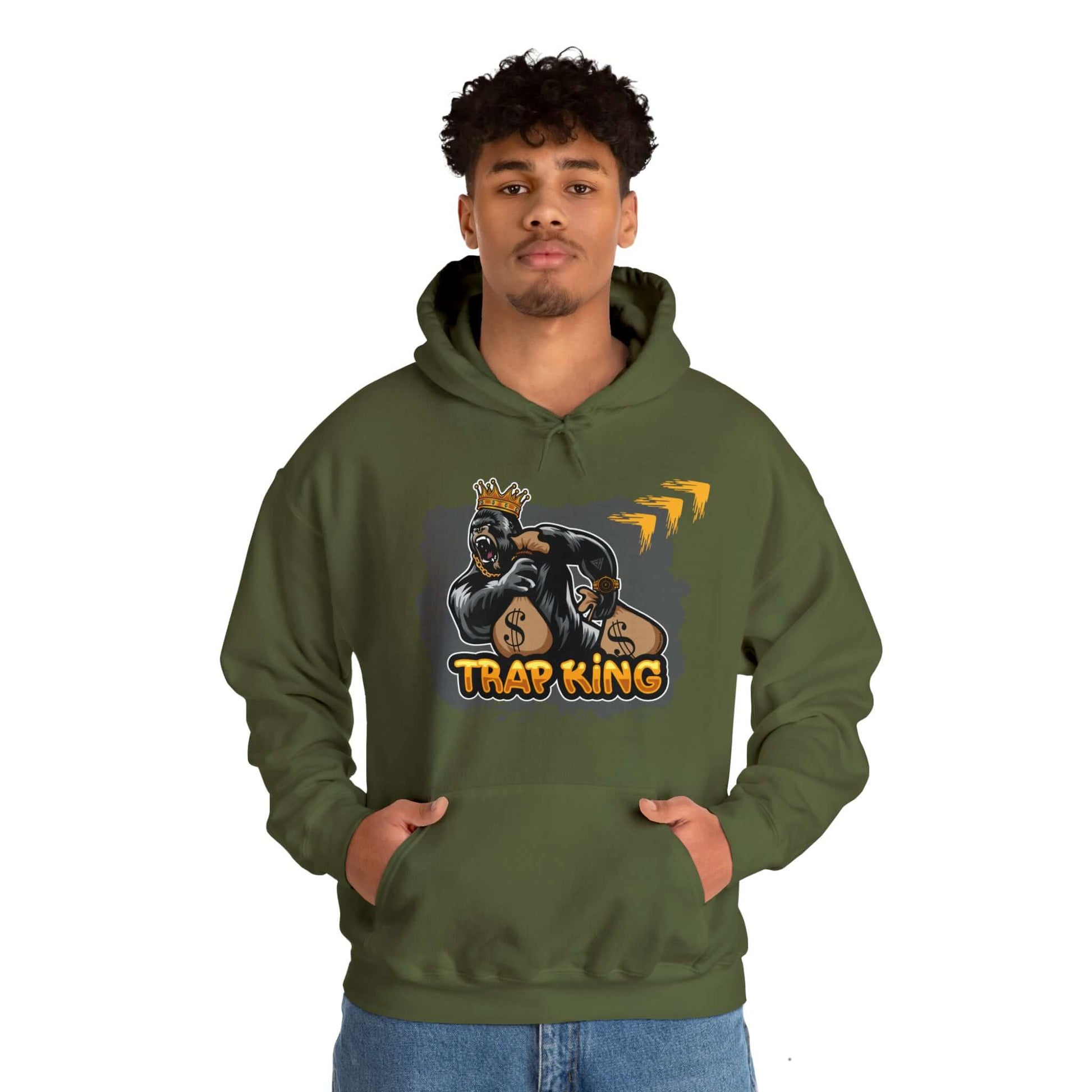 Urban Wear Trap King Hoodie | Unisex Heavy Blend™ Hoodie, Brand63