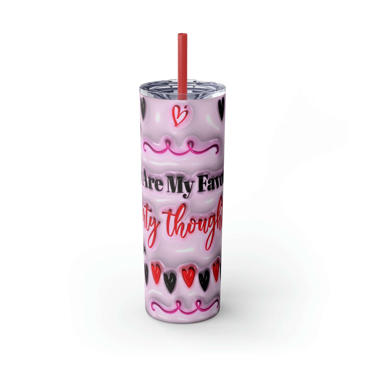 Valentine's Day Dirty Thoughts Skinny Tumbler, Brand63