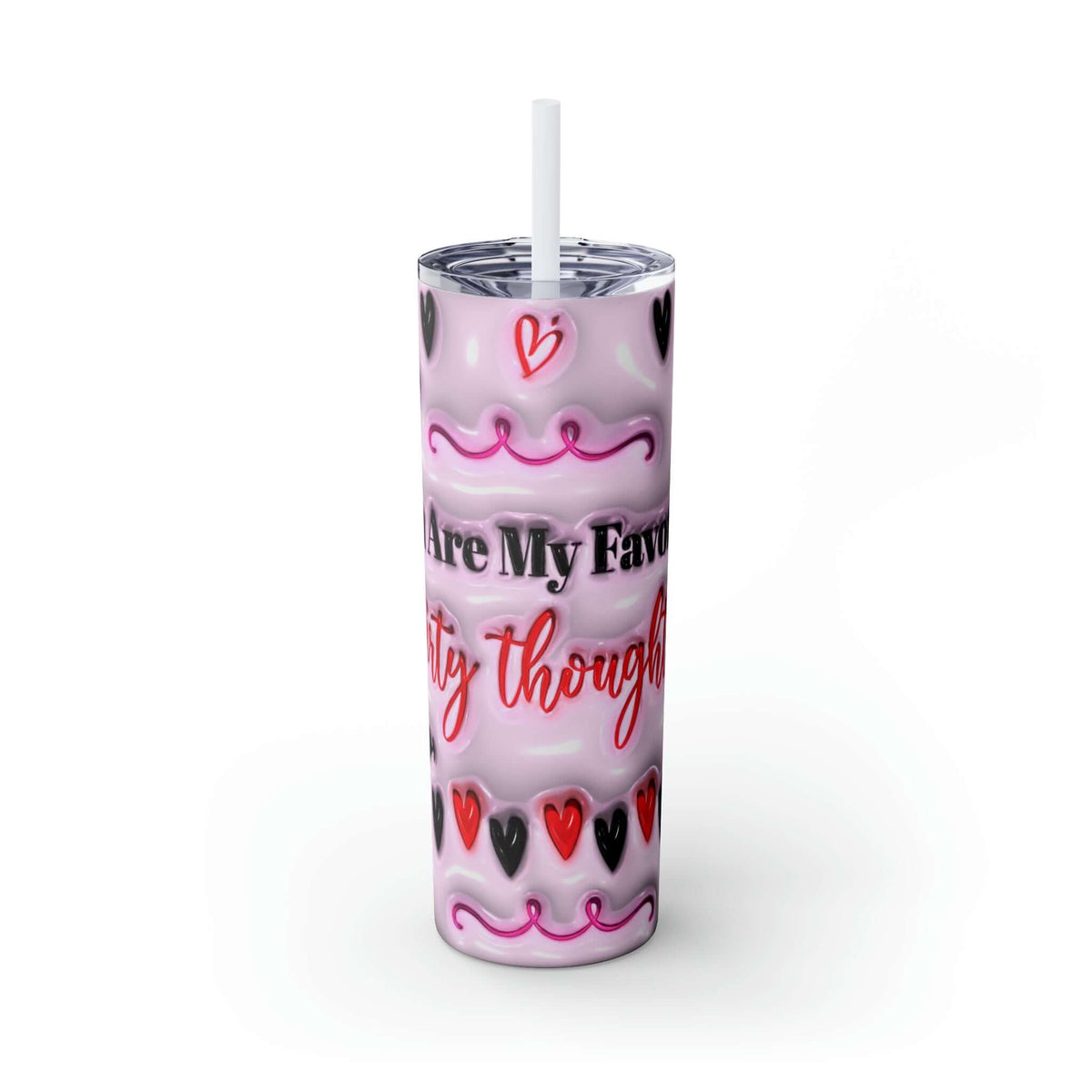 Valentine's Day Dirty Thoughts Skinny Tumbler, Brand63