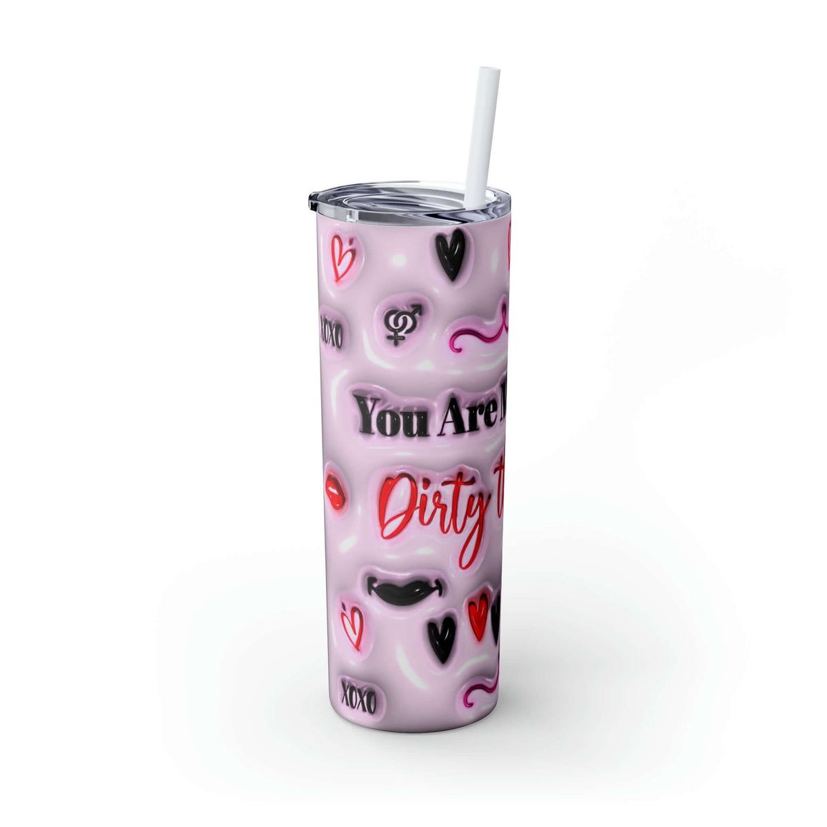 Valentine's Day Dirty Thoughts Skinny Tumbler, Brand63