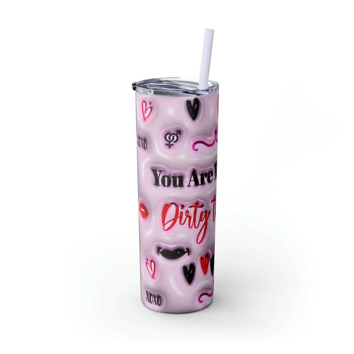 Valentine's Day Dirty Thoughts Skinny Tumbler, Brand63