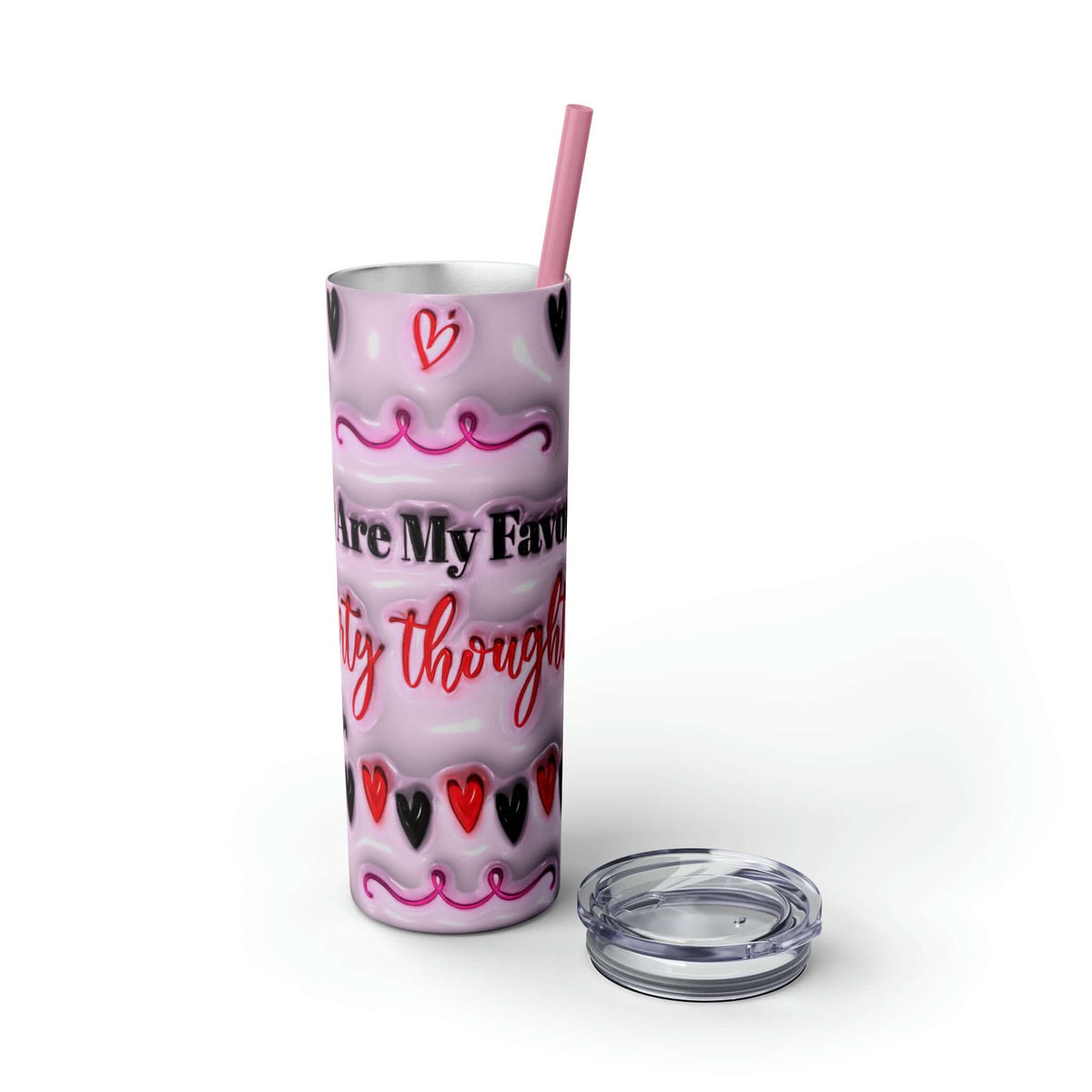 Valentine's Day Dirty Thoughts Skinny Tumbler, Brand63