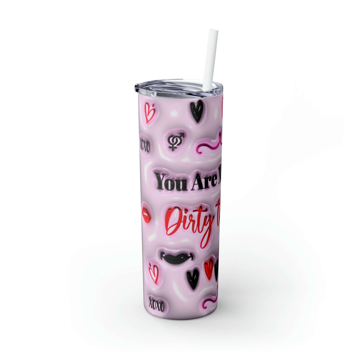 Valentine's Day Dirty Thoughts Skinny Tumbler, Brand63