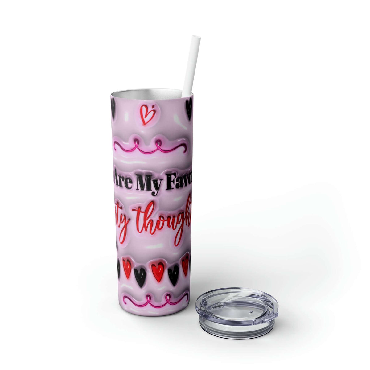 Valentine's Day Dirty Thoughts Skinny Tumbler, Brand63