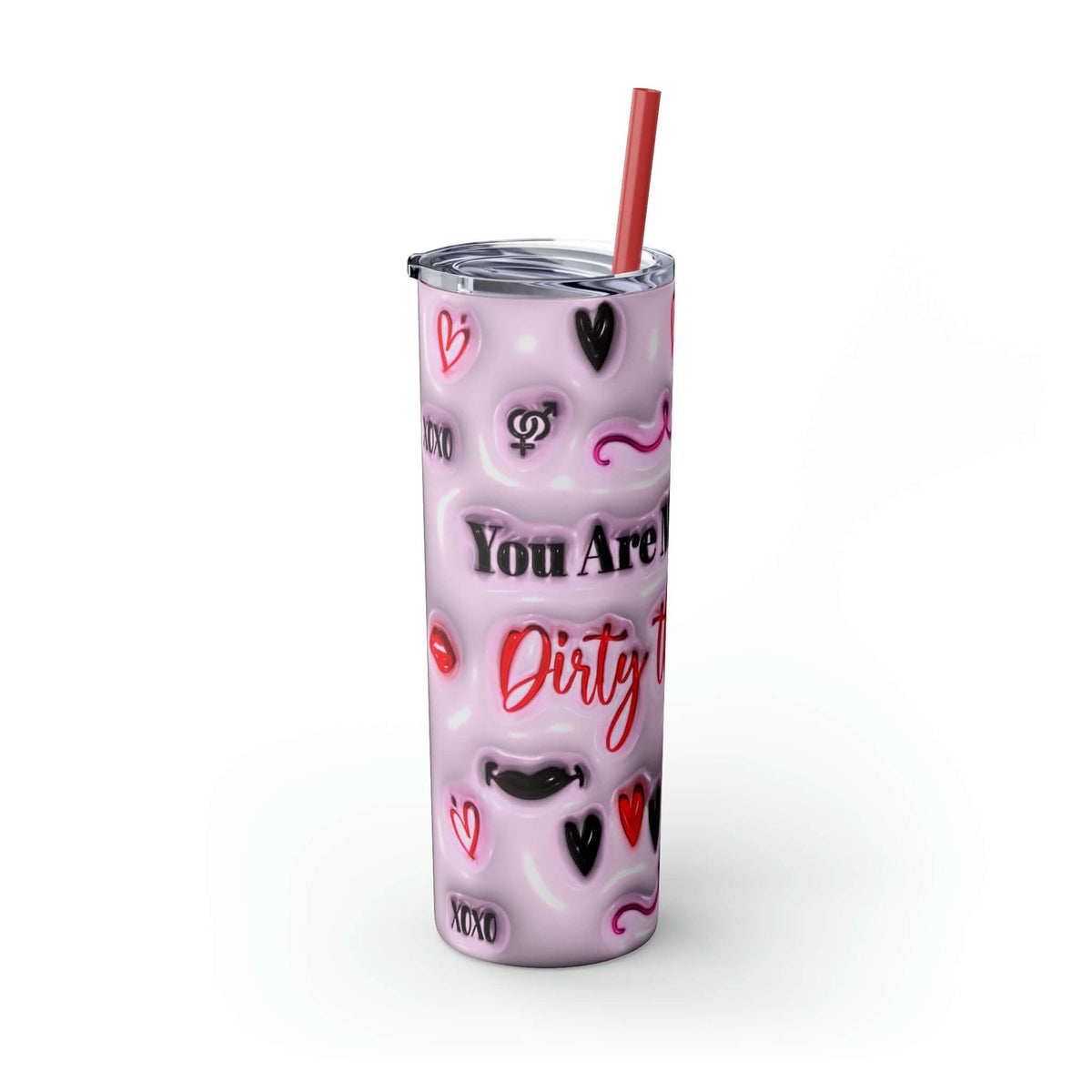 Valentine's Day Dirty Thoughts Skinny Tumbler, Brand63