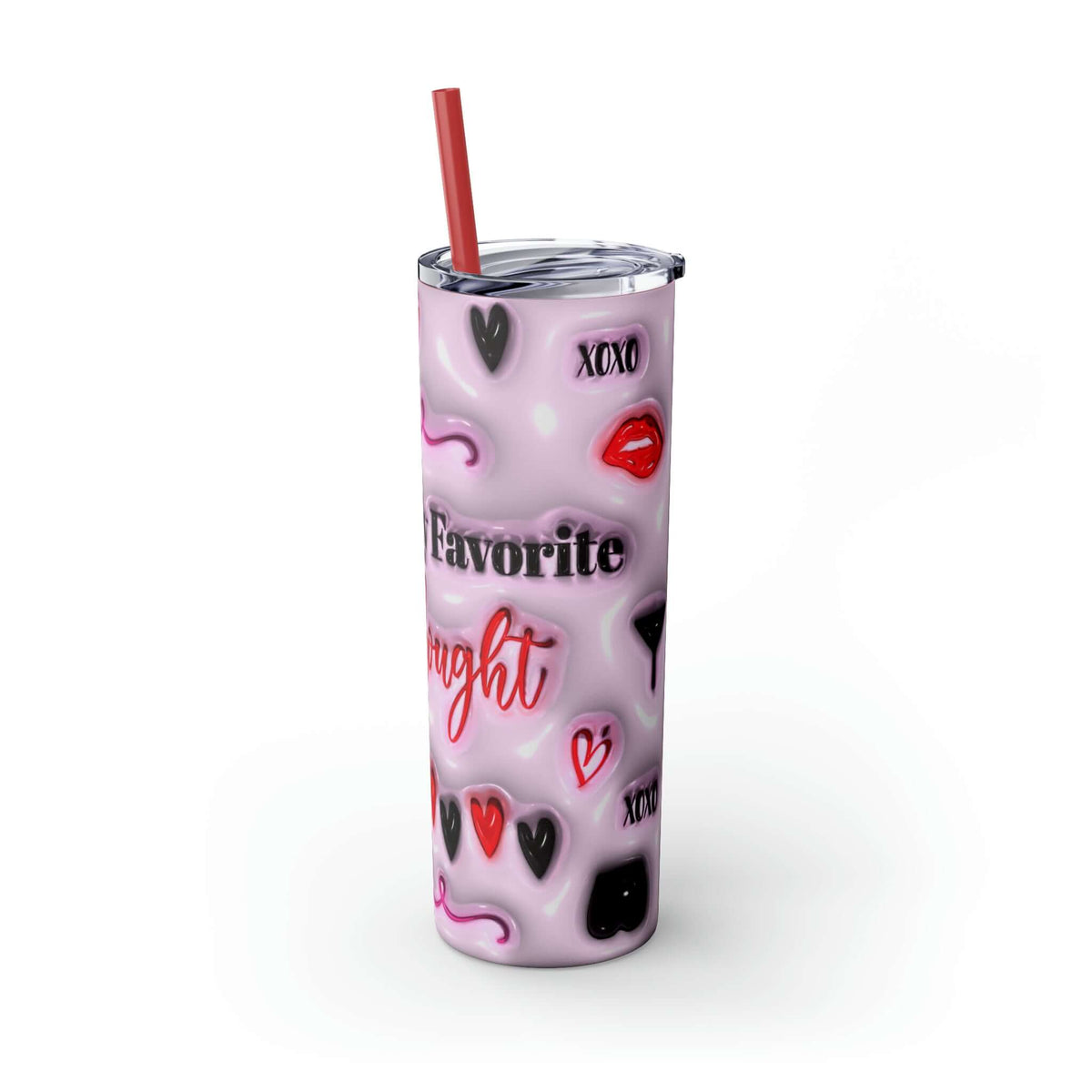 Valentine's Day Dirty Thoughts Skinny Tumbler, Brand63