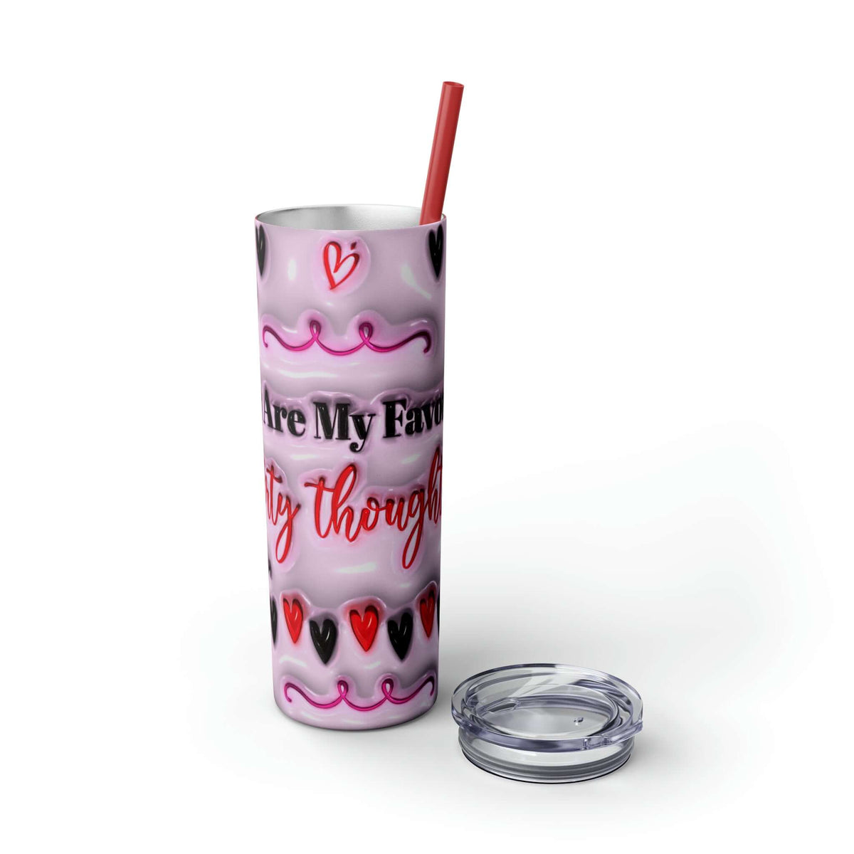 Valentine's Day Dirty Thoughts Skinny Tumbler, Brand63