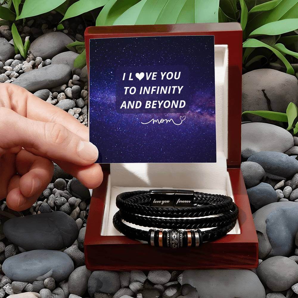 Vegan Leather Men's Bracelet |Love You Forever Son Gifts, Brand63