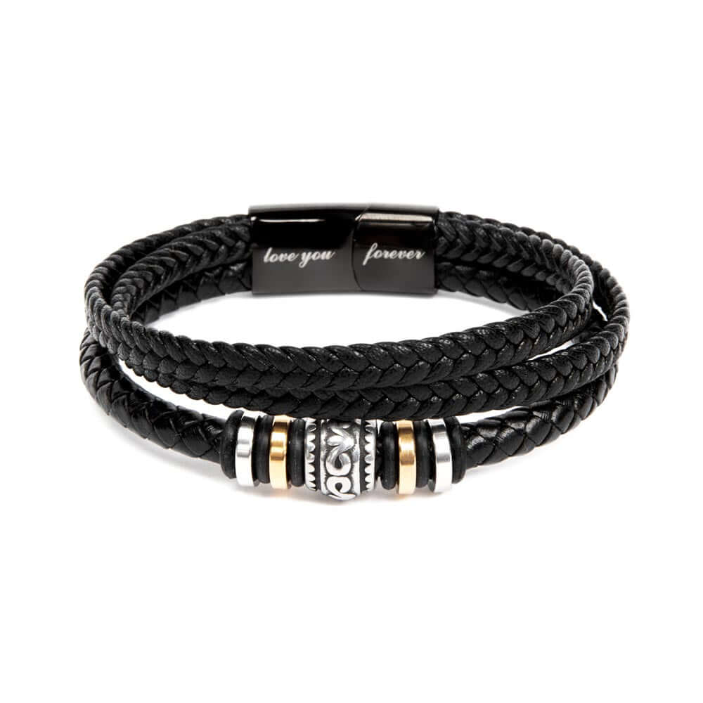 Vegan Leather Men's Bracelet |Love You Forever Son Gifts, Brand63