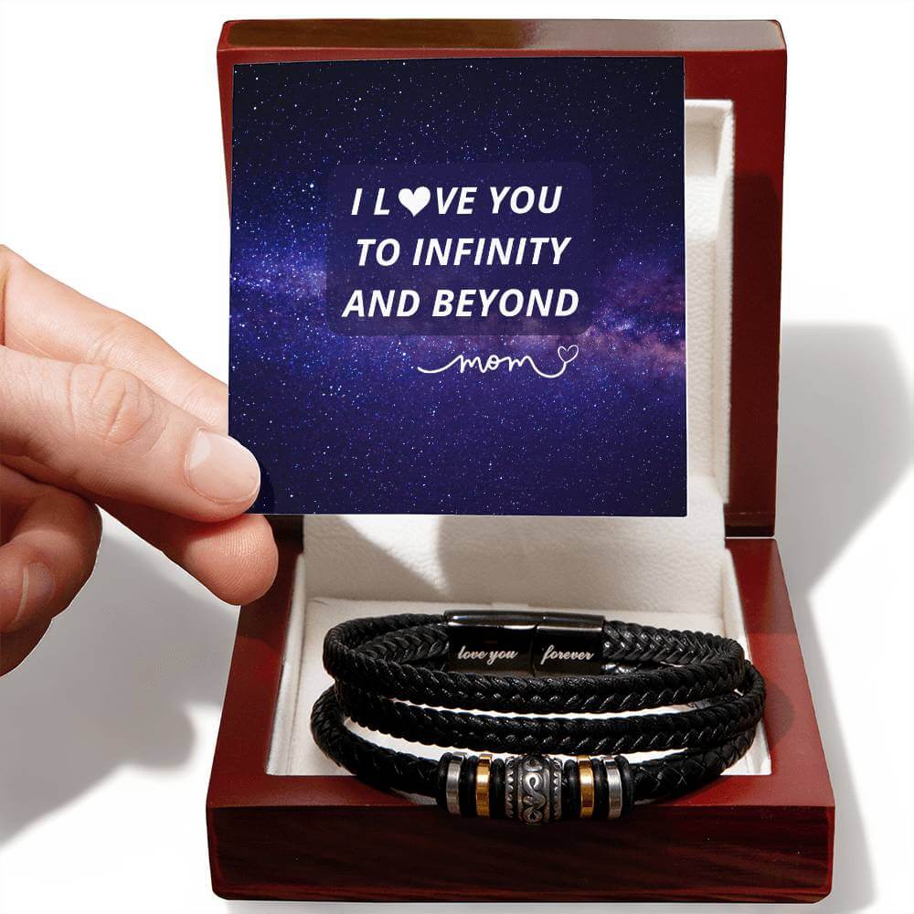 Vegan Leather Men's Bracelet |Love You Forever Son Gifts, Brand63