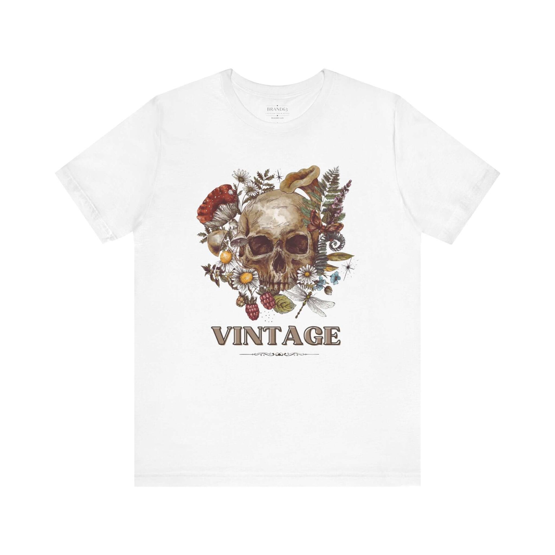 Vintage Skull Tee - Retro, Brand63