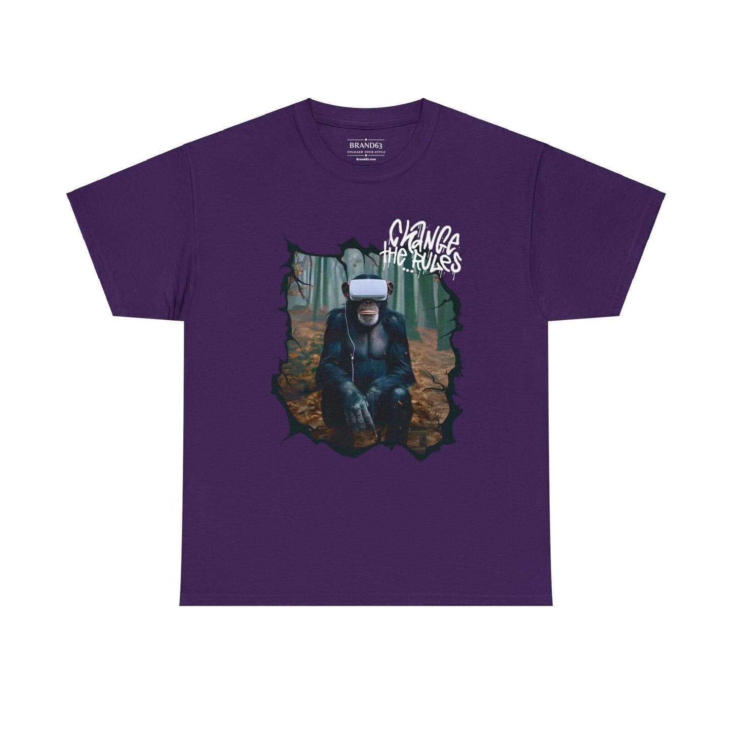Virtual Reality Cotton Tee | Rule Breaker T-shirt | Front & Back Designs, Brand63