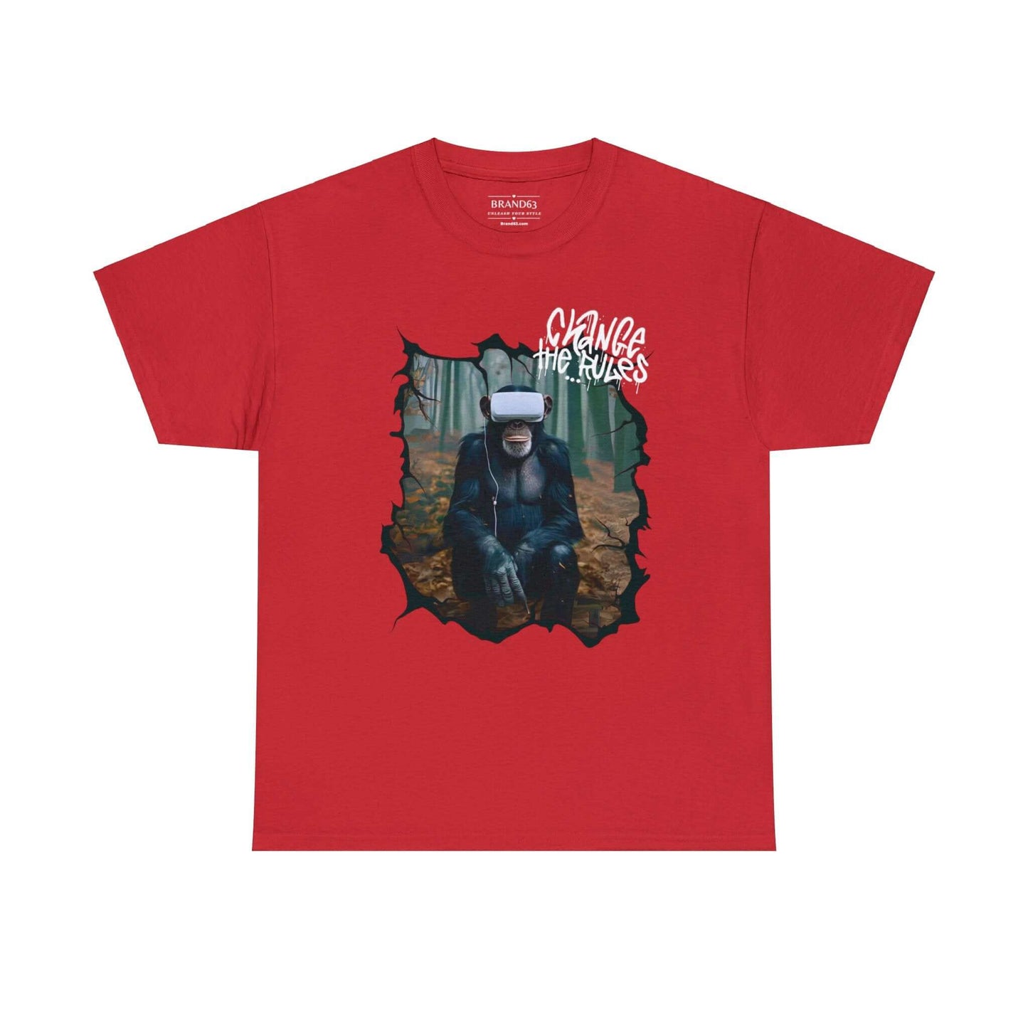 Virtual Reality Cotton Tee | Rule Breaker T-shirt | Front & Back Designs, Brand63
