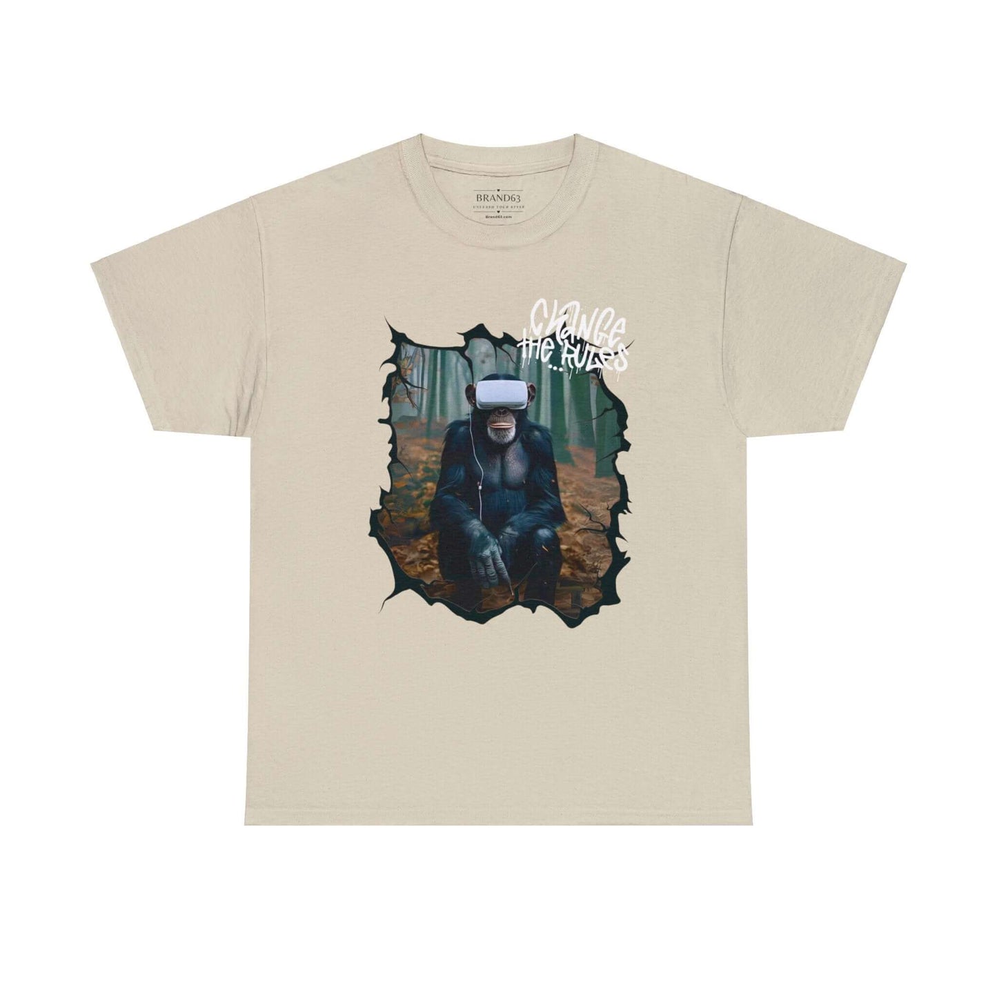 Virtual Reality Cotton Tee | Rule Breaker T-shirt | Front & Back Designs, Brand63