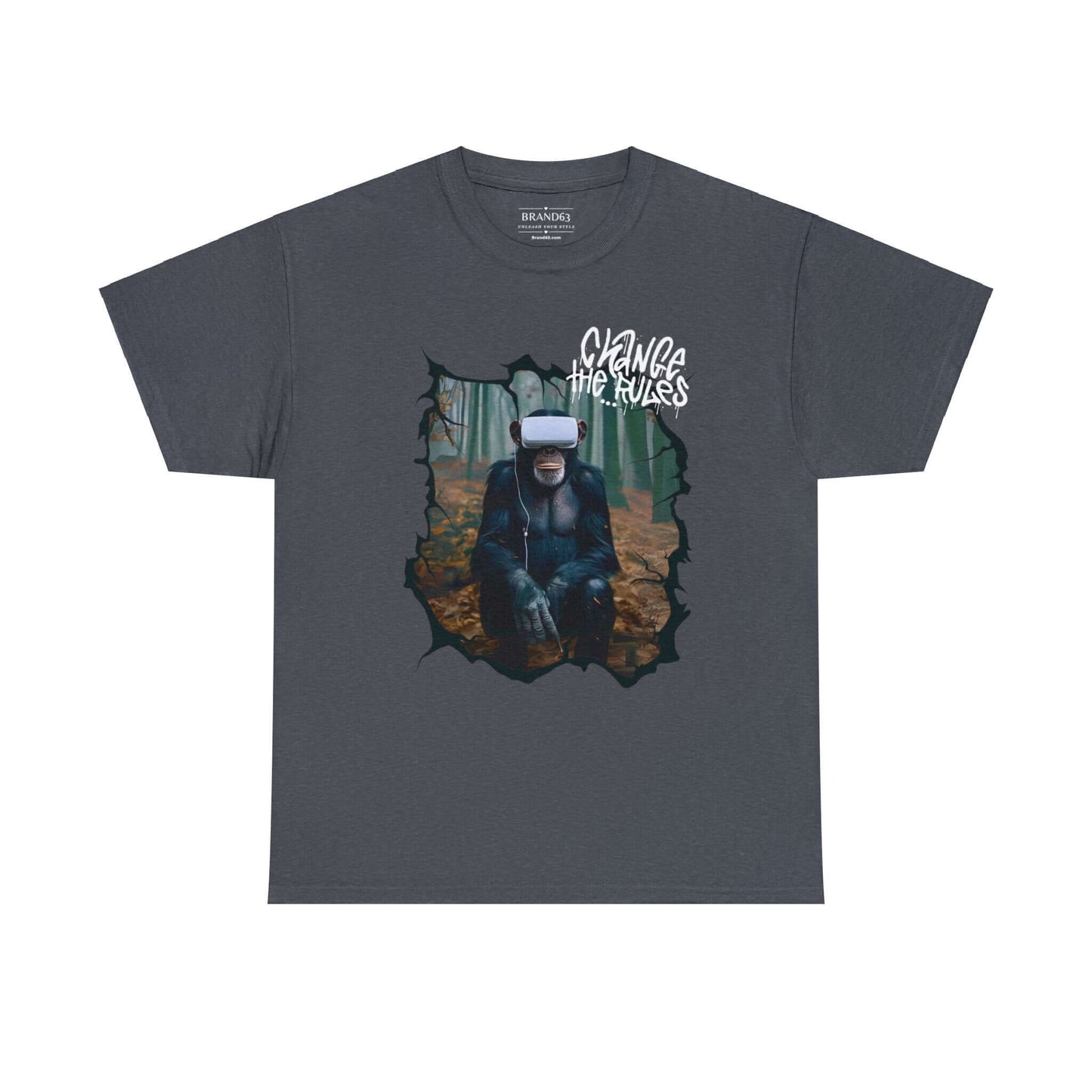 Virtual Reality Cotton Tee | Rule Breaker T-shirt | Front & Back Designs, Brand63