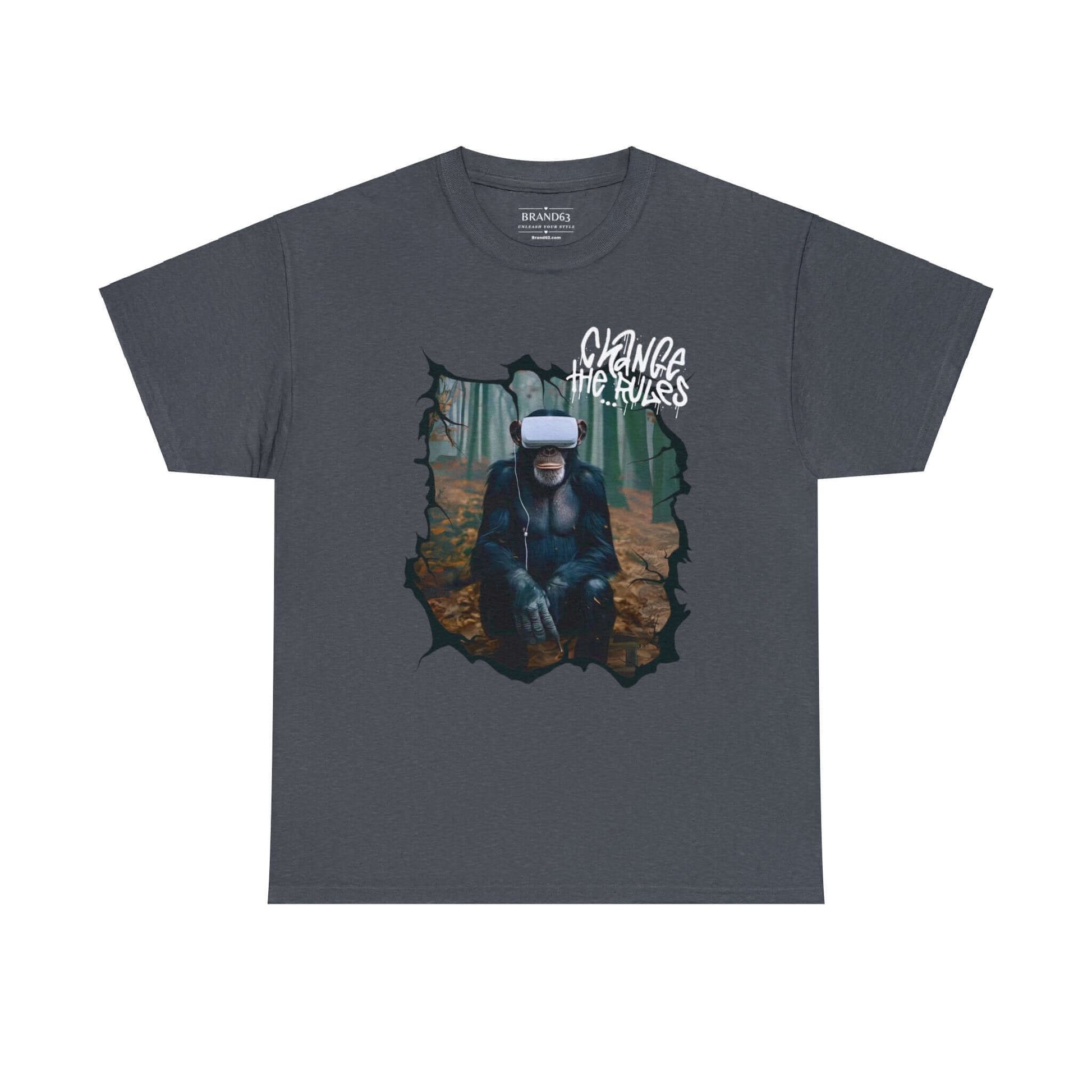 Virtual Reality Cotton Tee | Rule Breaker T-shirt | Front & Back Designs, Brand63