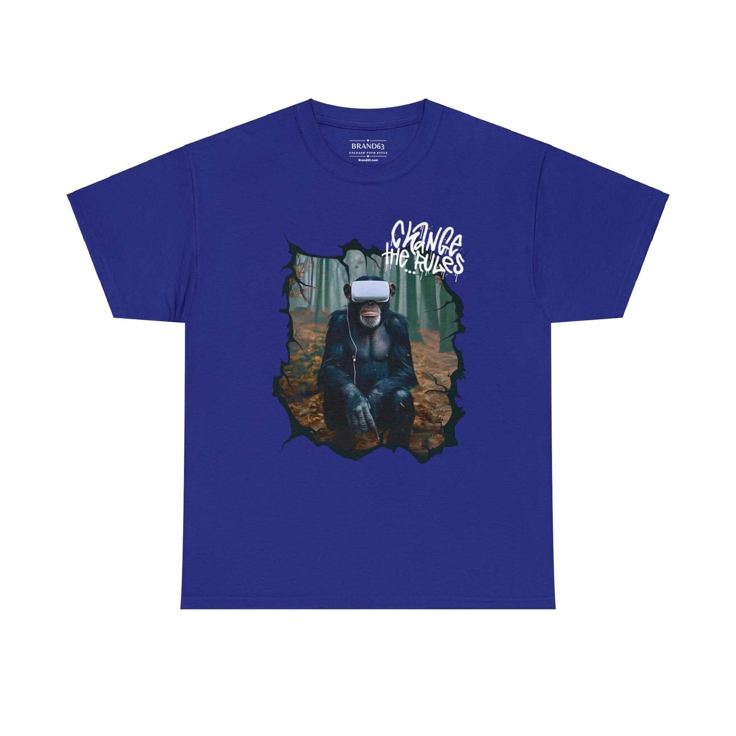 Virtual Reality Cotton Tee | Rule Breaker T-shirt | Front & Back Designs, Brand63