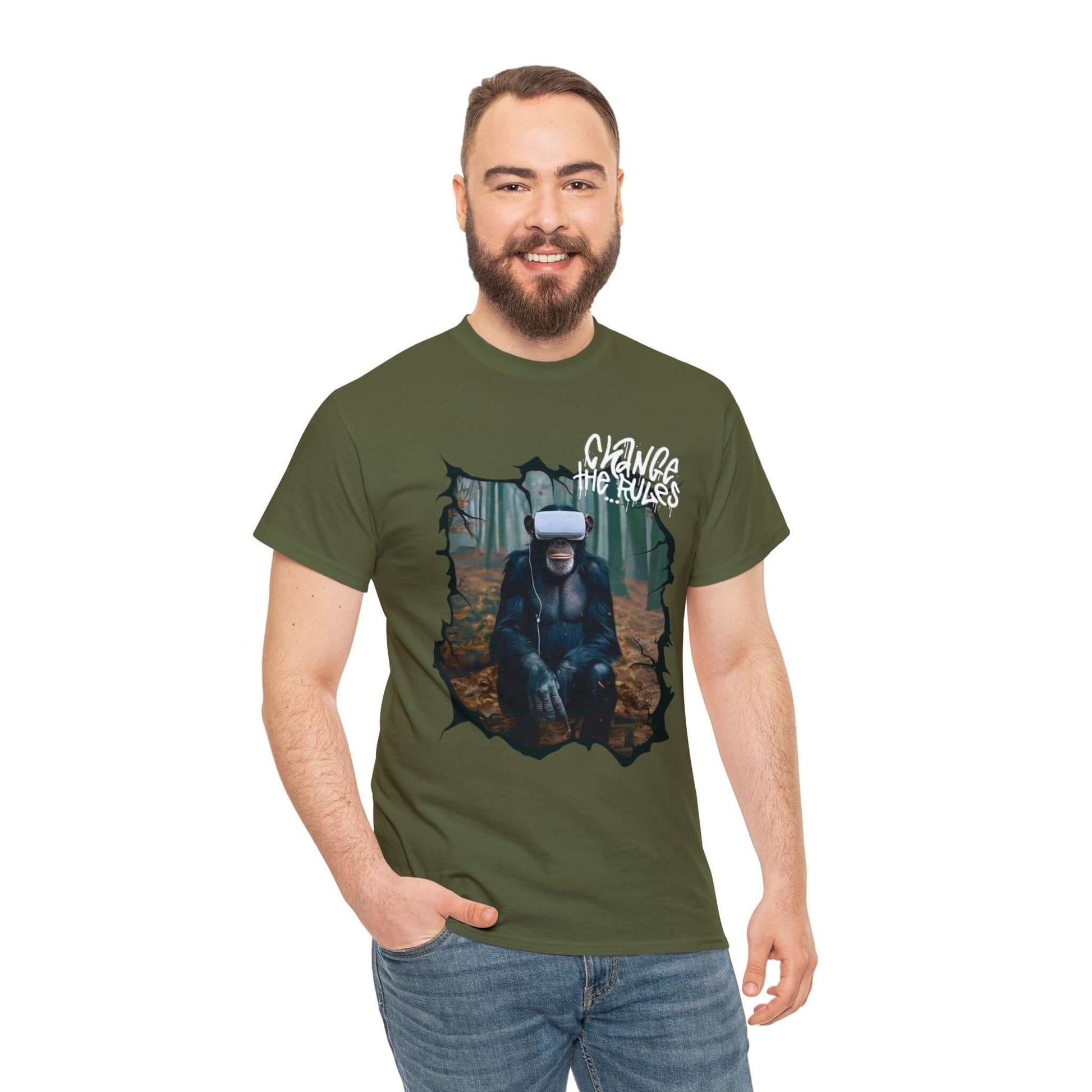 Virtual Reality Cotton Tee | Rule Breaker T-shirt | Front & Back Designs, Brand63