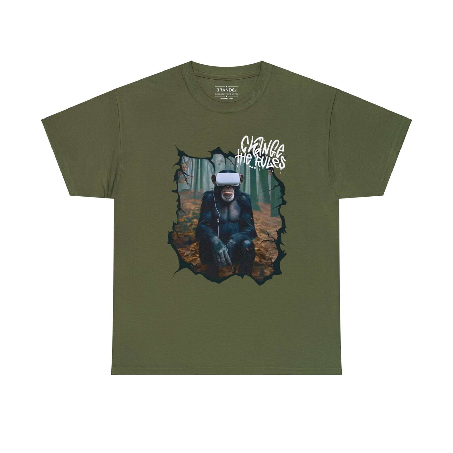 Virtual Reality Cotton Tee | Rule Breaker T-shirt | Front & Back Designs, Brand63