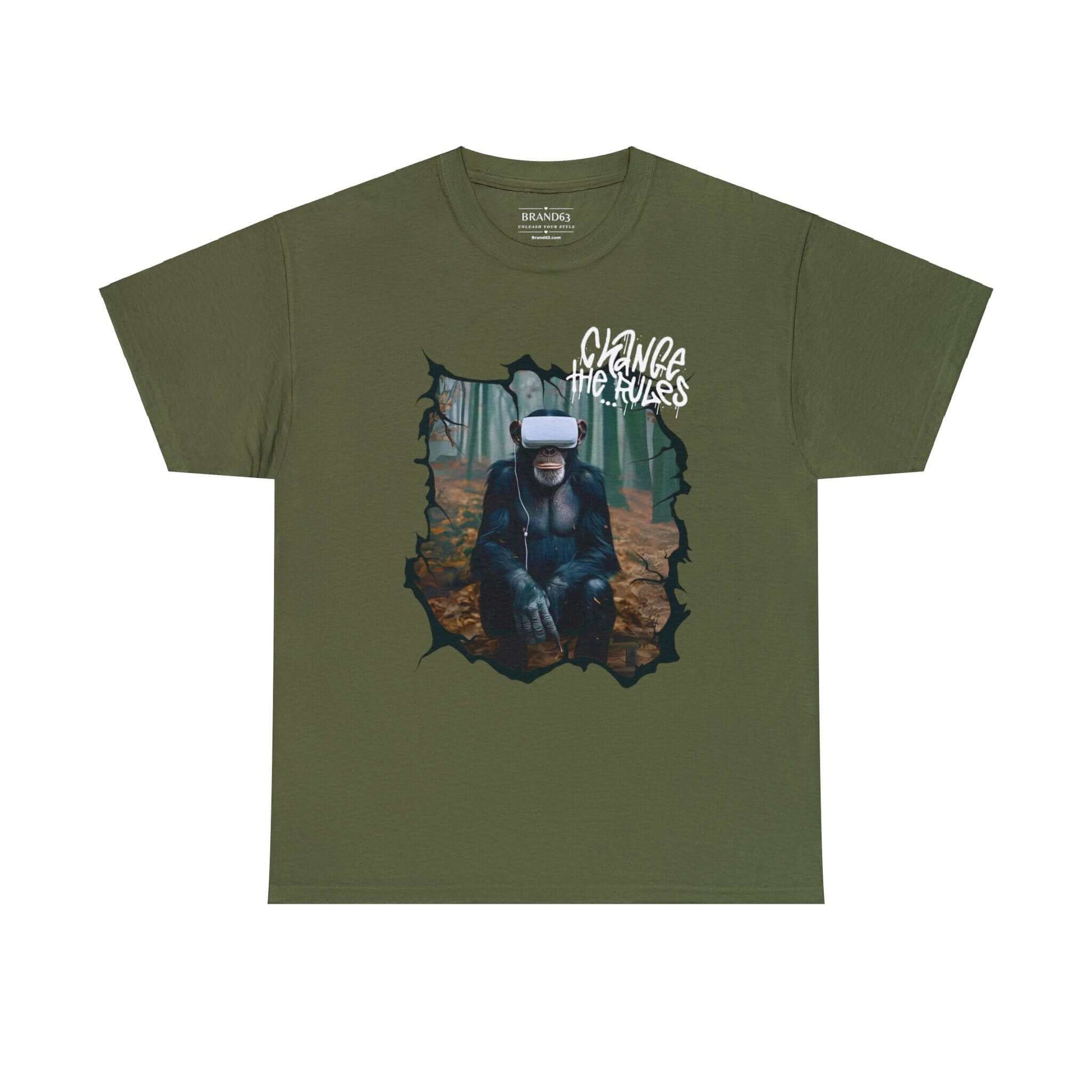Virtual Reality Cotton Tee | Rule Breaker T-shirt | Front & Back Designs, Brand63