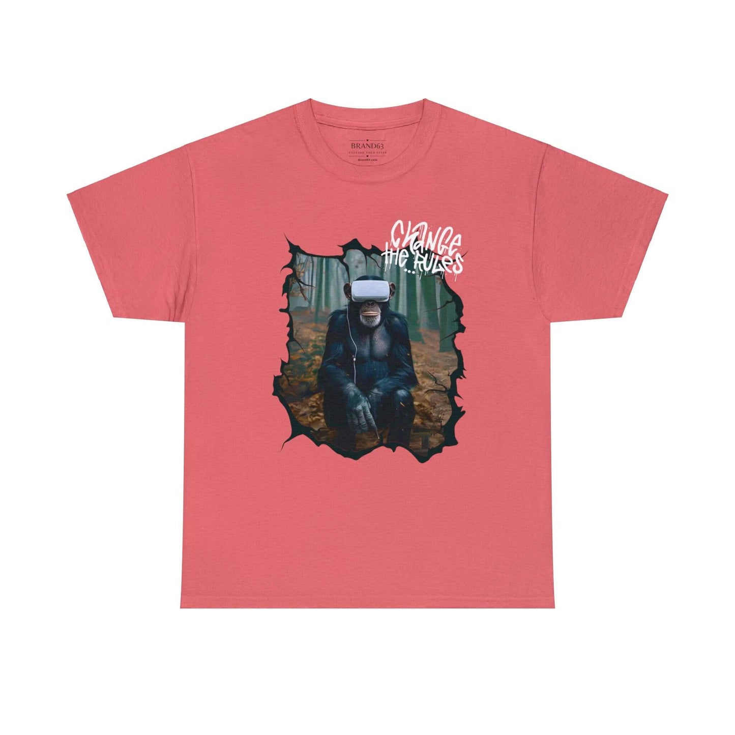 Virtual Reality Cotton Tee | Rule Breaker T-shirt | Front & Back Designs, Brand63