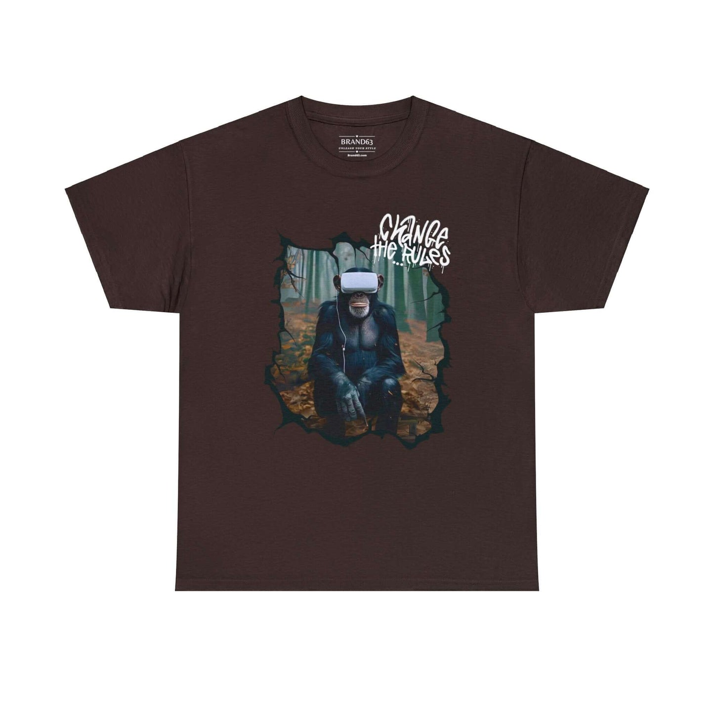Virtual Reality Cotton Tee | Rule Breaker T-shirt | Front & Back Designs, Brand63