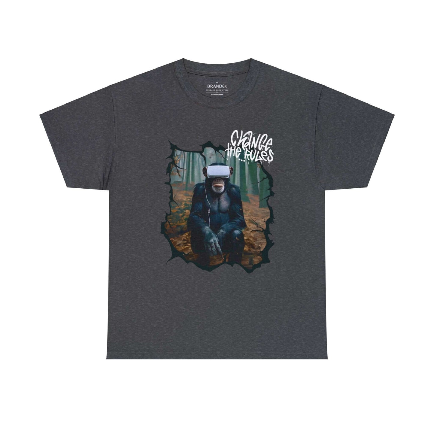 Virtual Reality Cotton Tee | Rule Breaker T-shirt | Front & Back Designs, Brand63