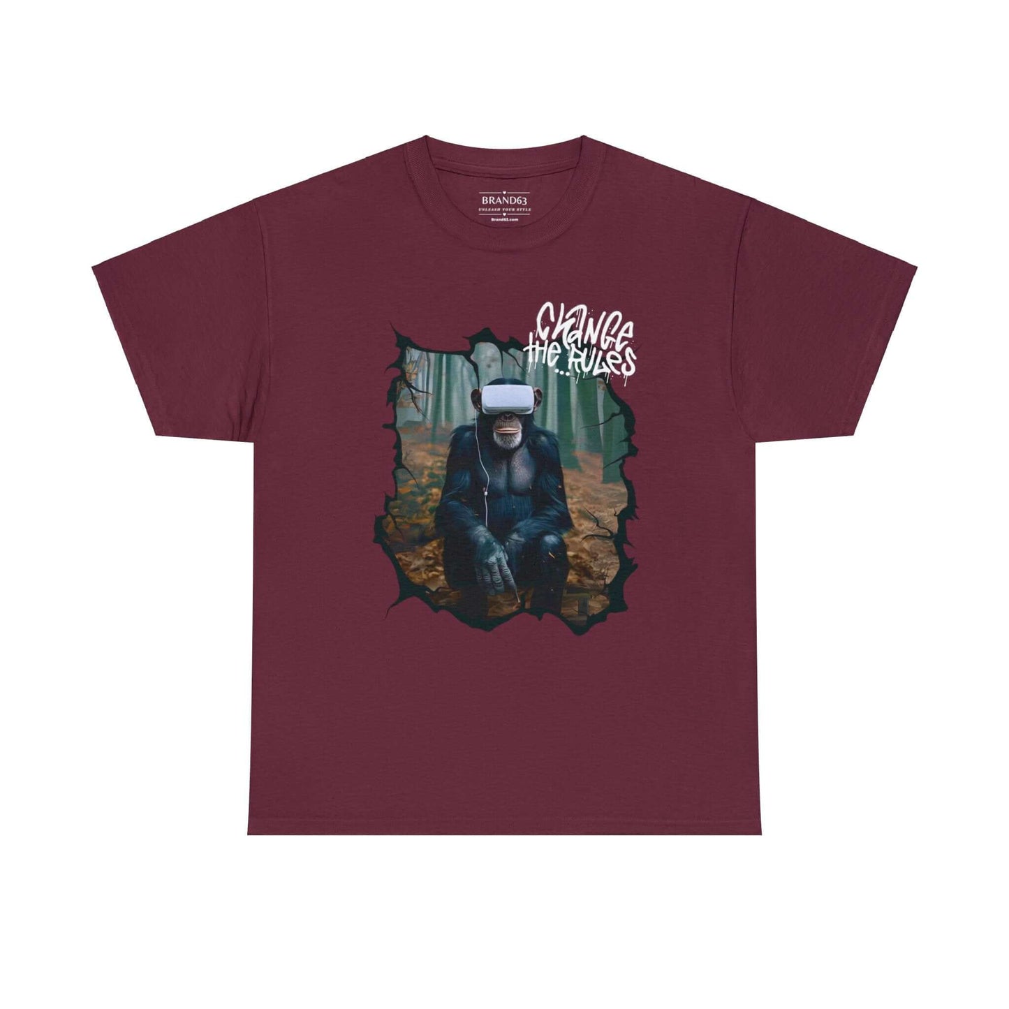 Virtual Reality Cotton Tee | Rule Breaker T-shirt | Front & Back Designs, Brand63