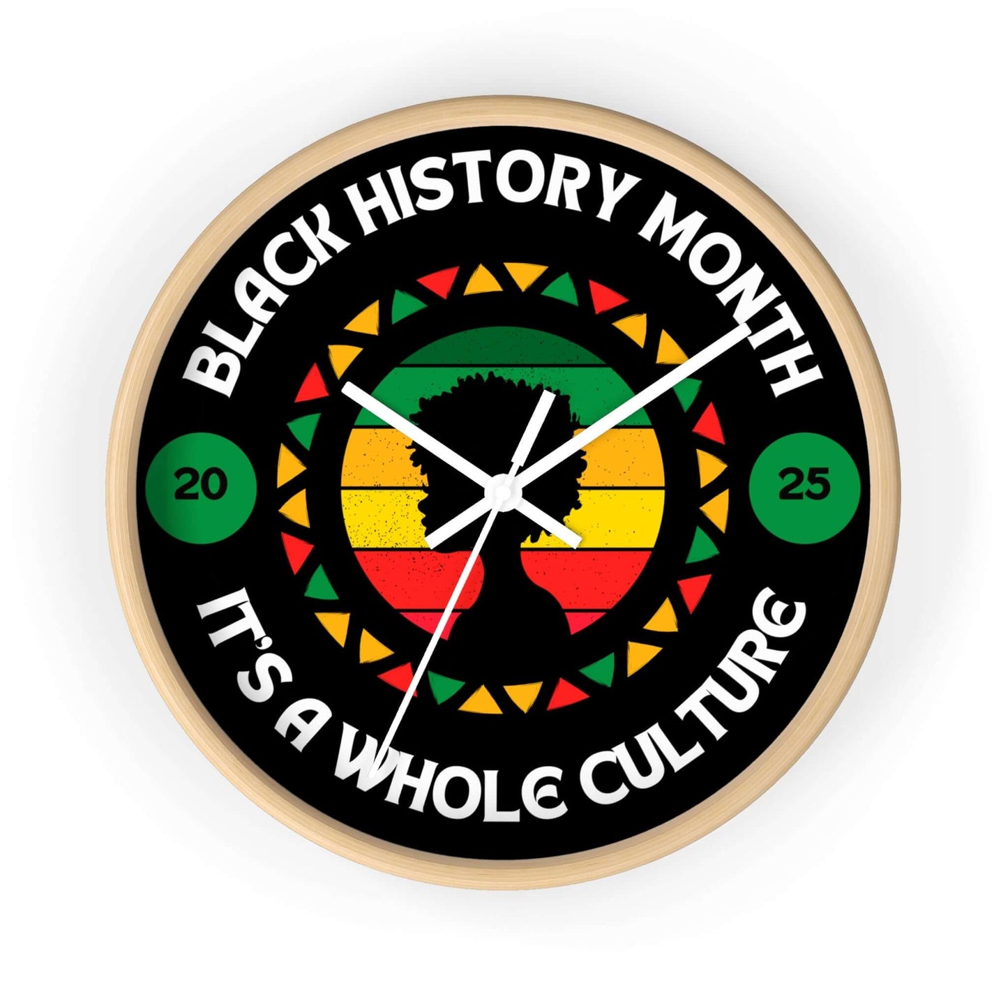 Wall Clock - Black Culture, Brand63