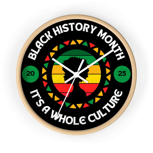 Wall Clock - Black Culture, Brand63