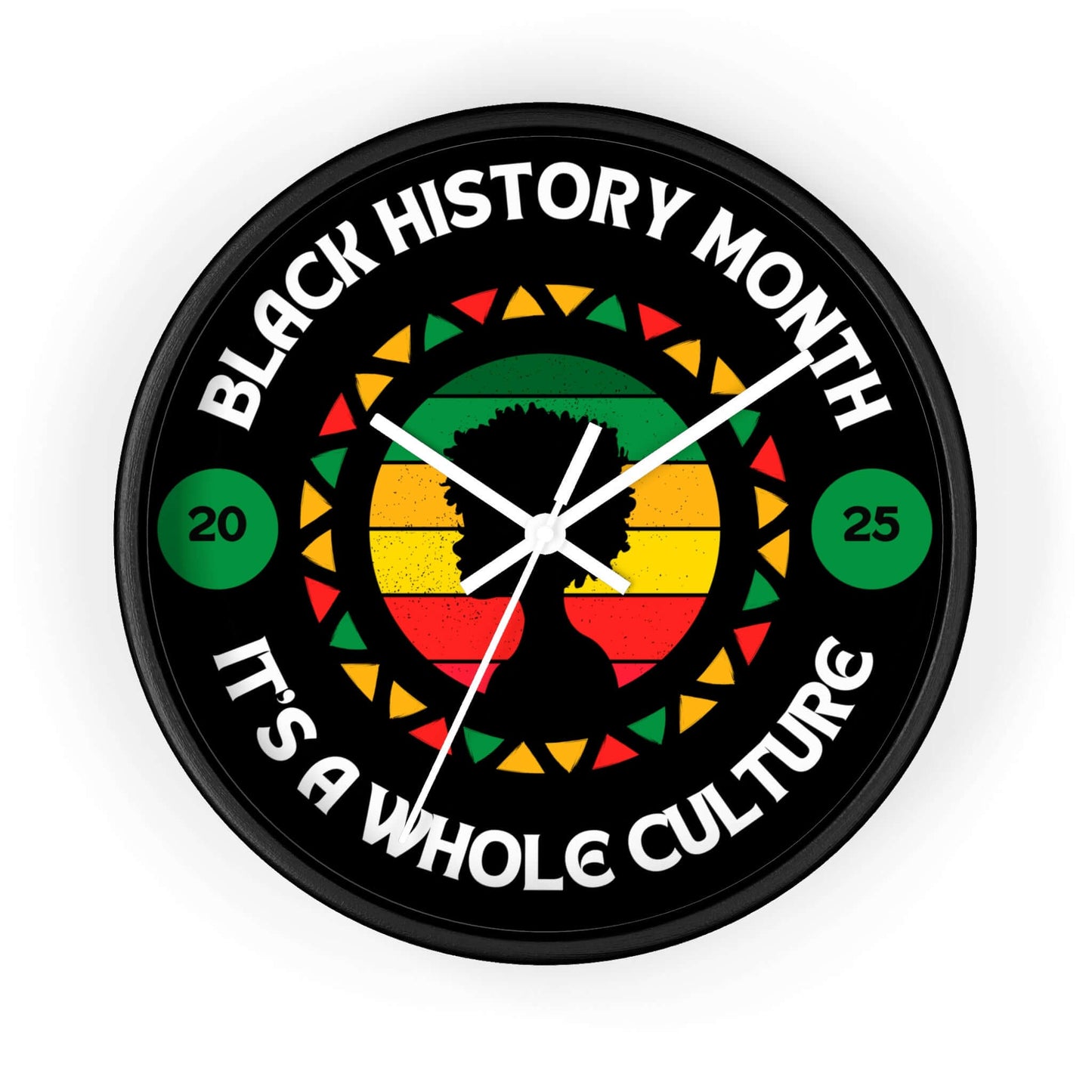 Wall Clock - Black Culture, Brand63