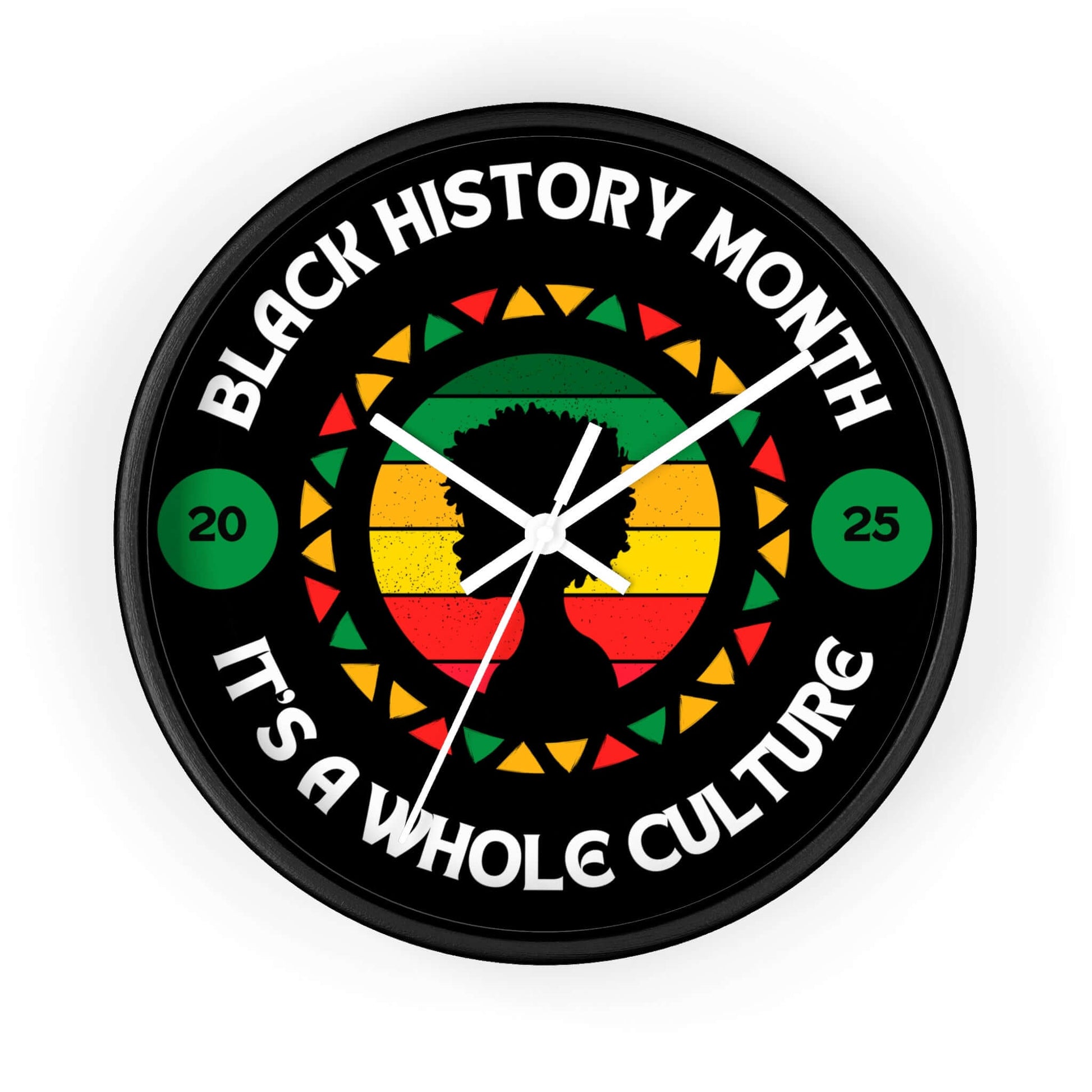 Wall Clock - Black Culture, Brand63