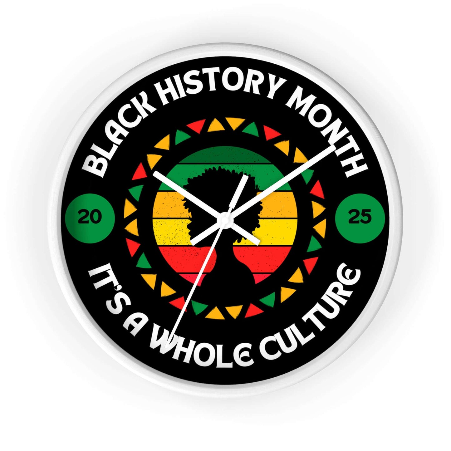Wall Clock - Black Culture, Brand63