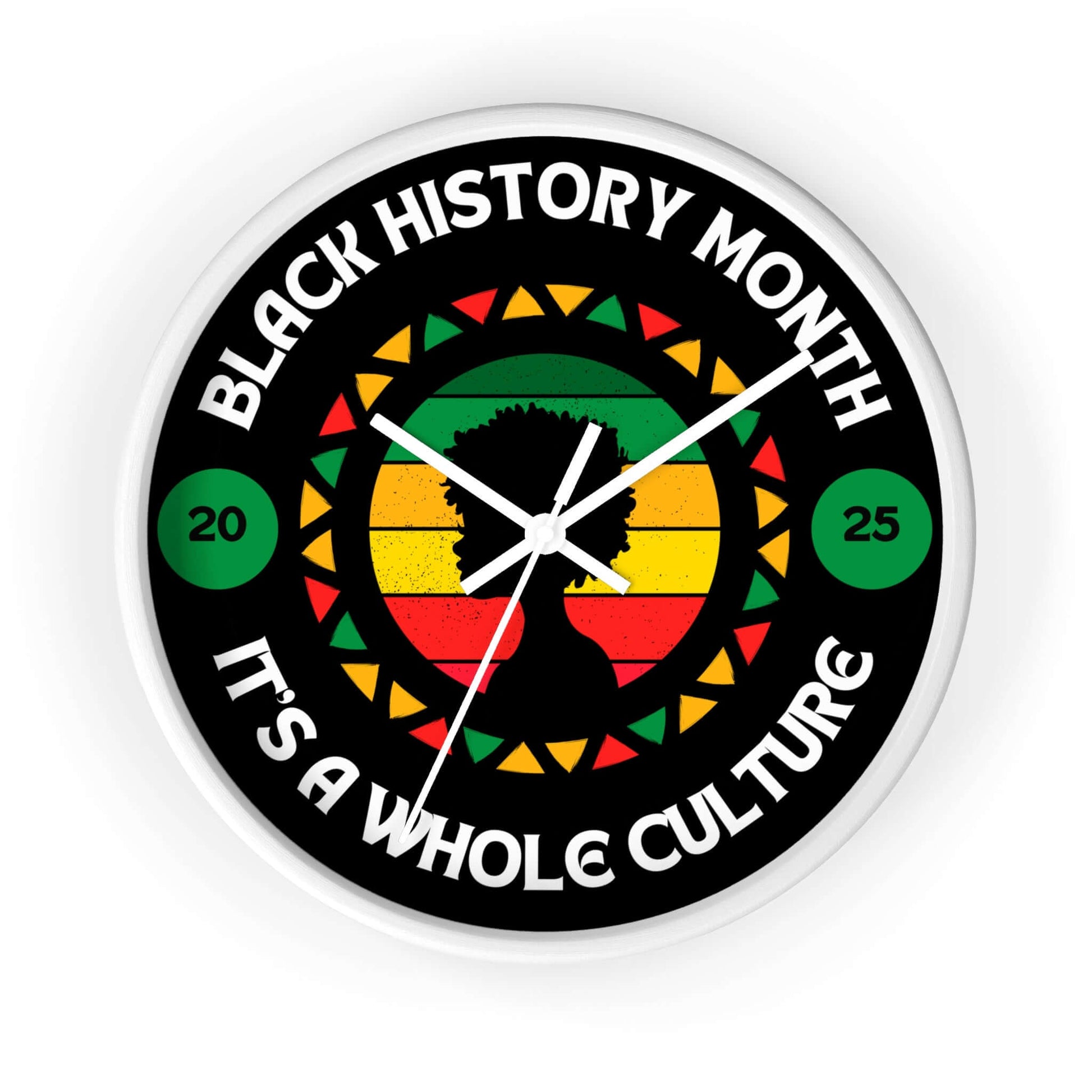 Wall Clock - Black Culture, Brand63