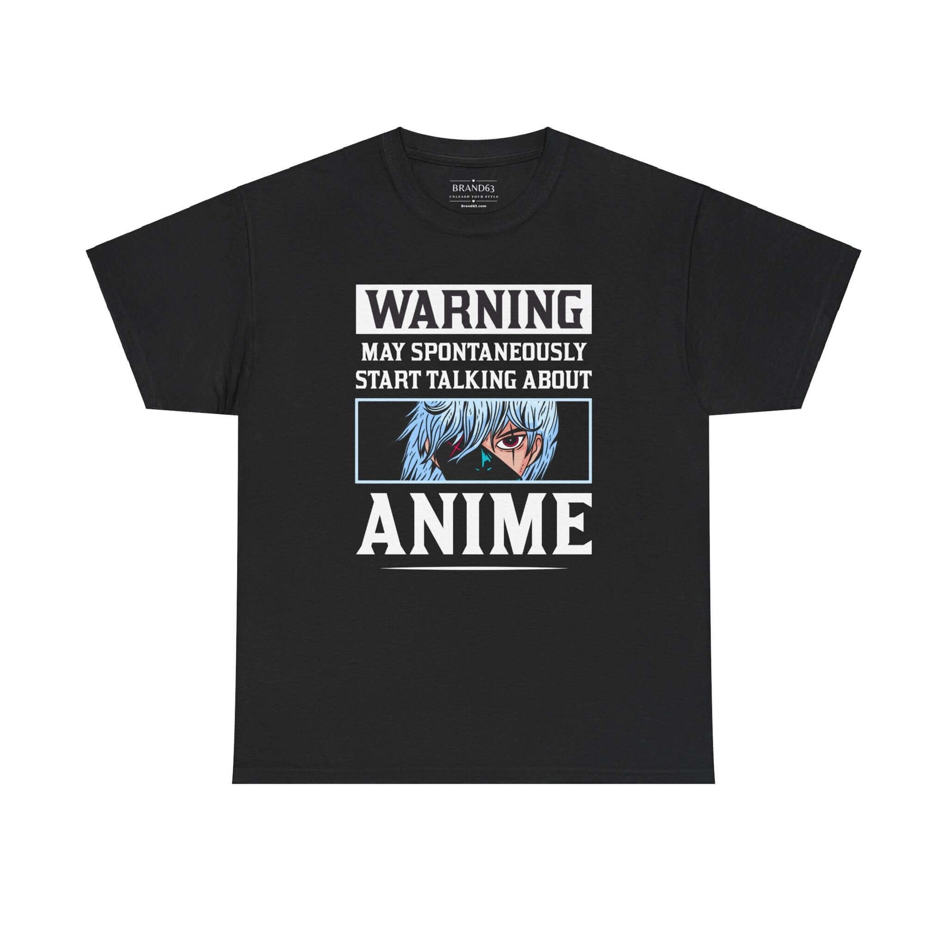 Warning Anime Lover Graphic Tee, Brand63