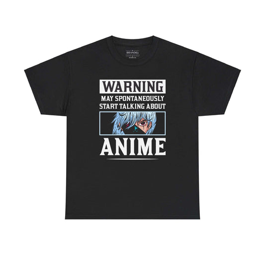 Warning Anime Lover Graphic Tee, Brand63