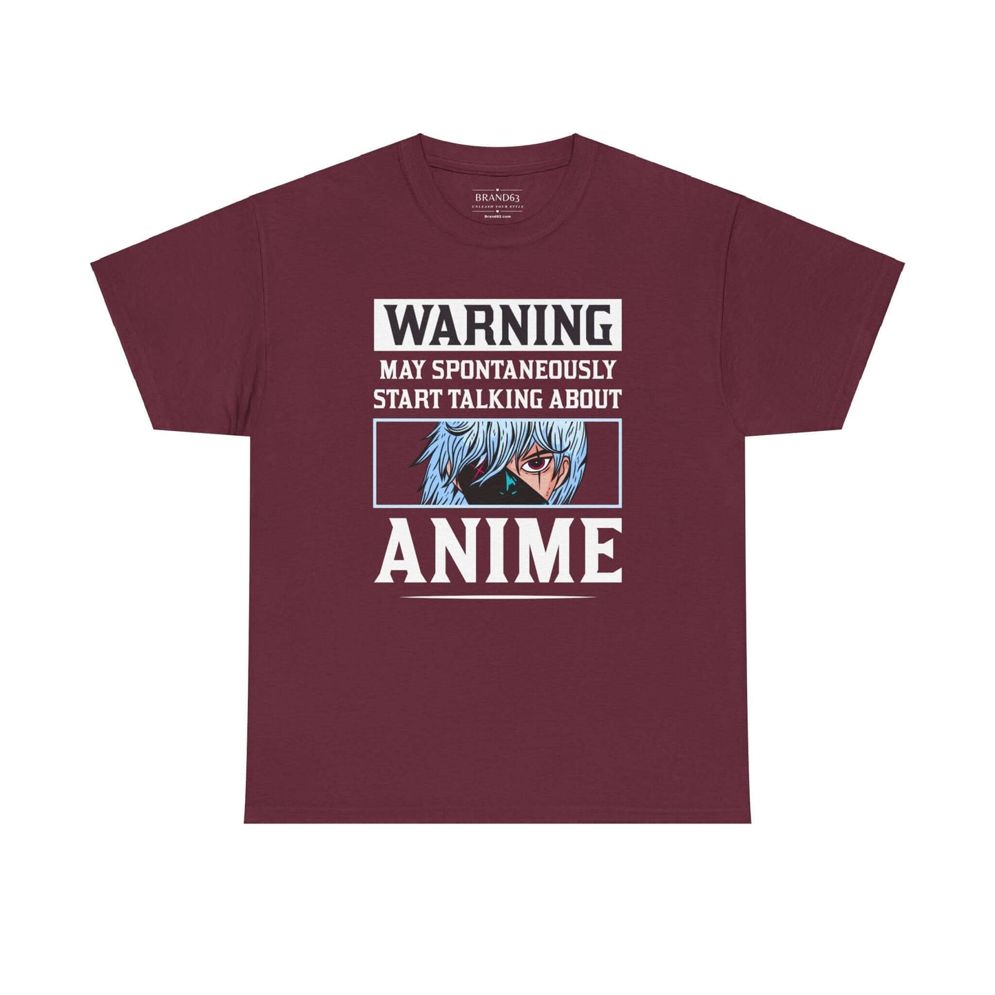 Warning Anime Lover Graphic Tee, Brand63