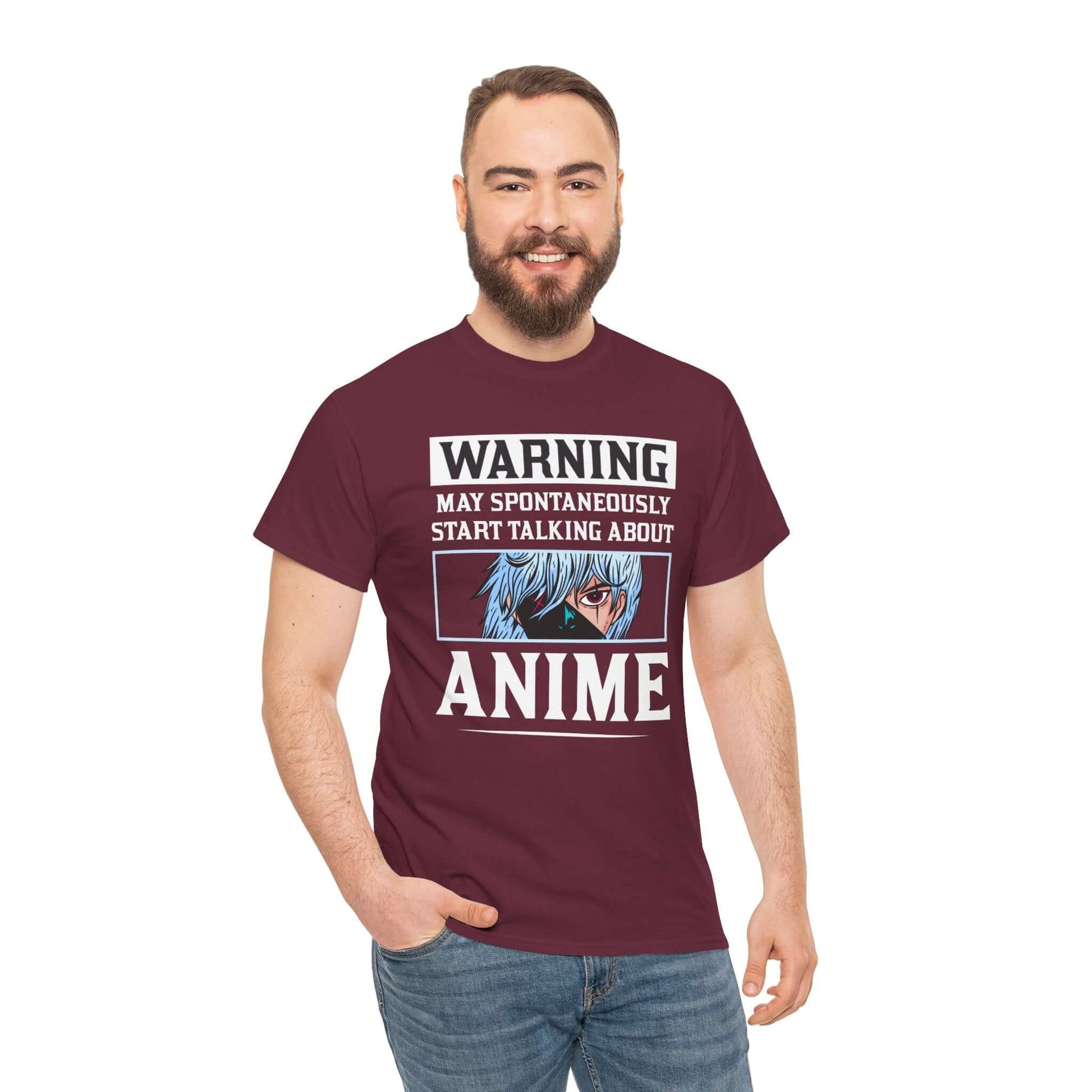 Warning Anime Lover Graphic Tee, Brand63