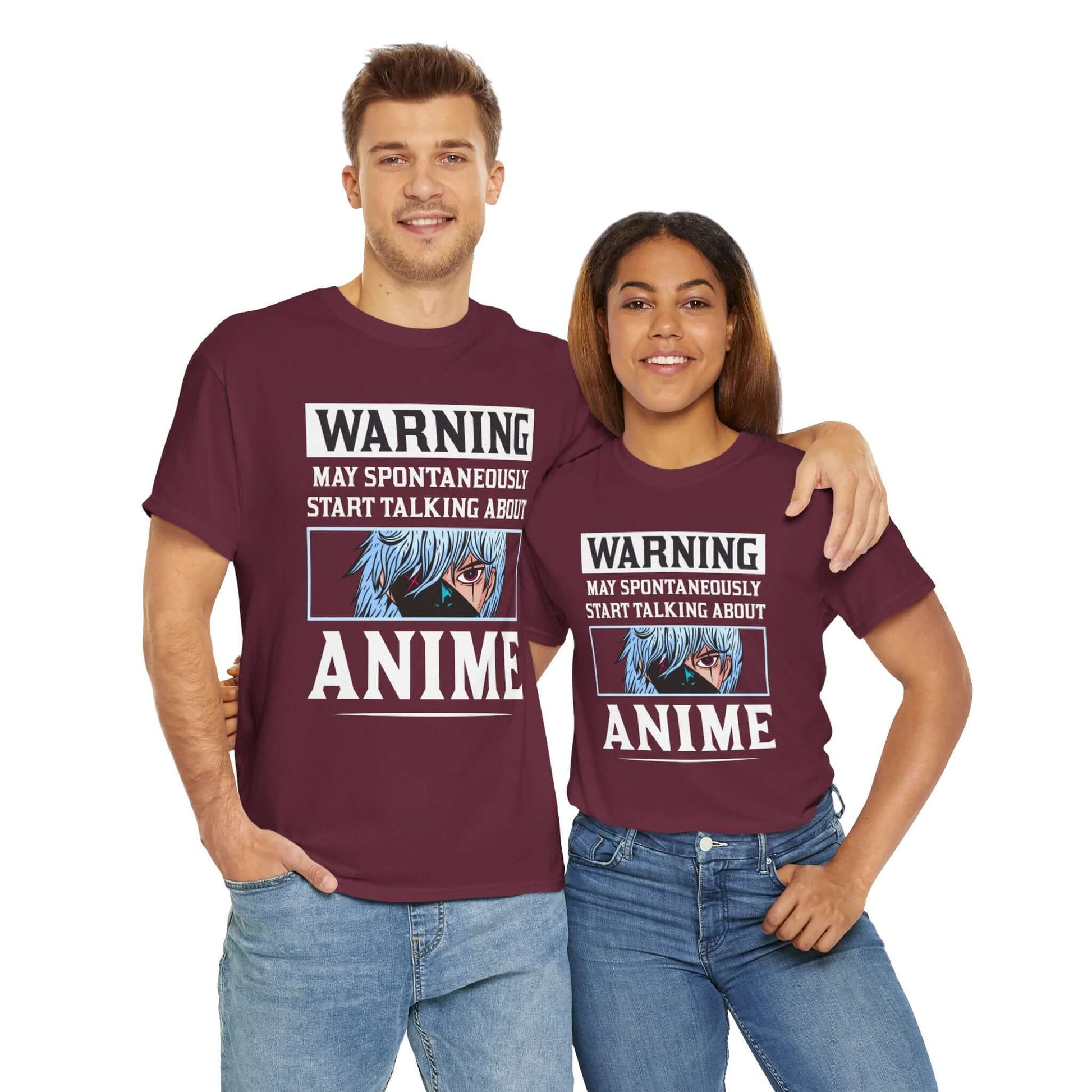 Warning Anime Lover Graphic Tee, Brand63