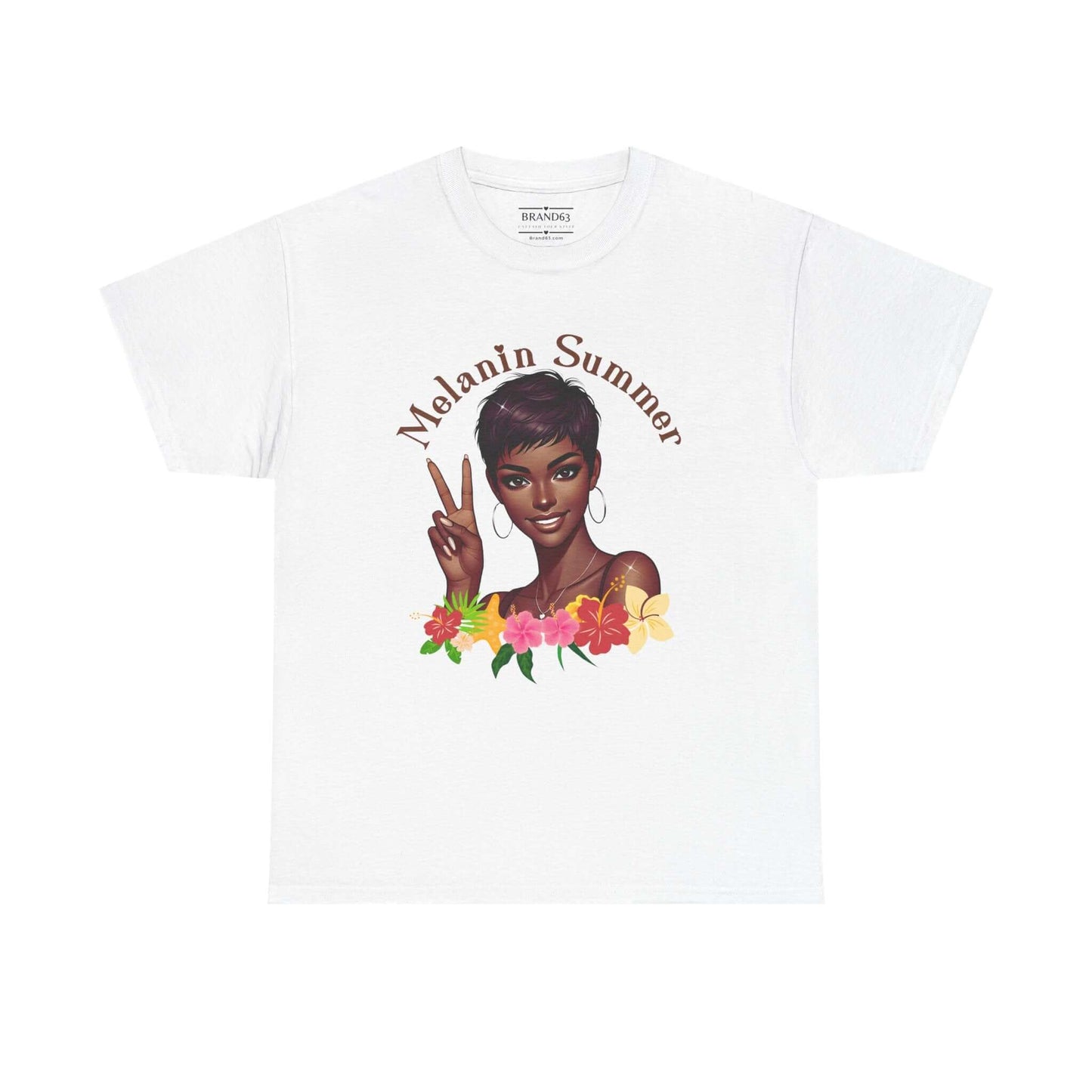 Women's Melanin Summer Vibes T-Shirt, Brand63