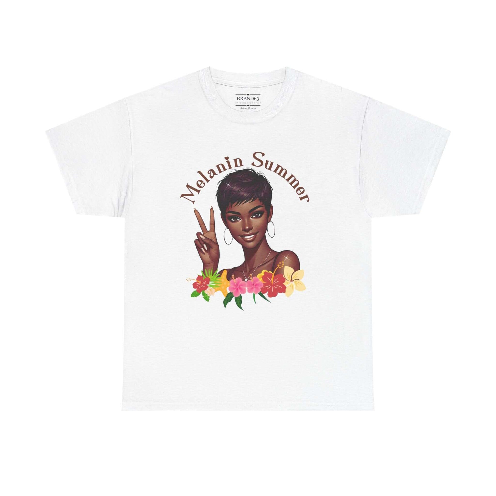 Women's Melanin Summer Vibes T-Shirt, Brand63