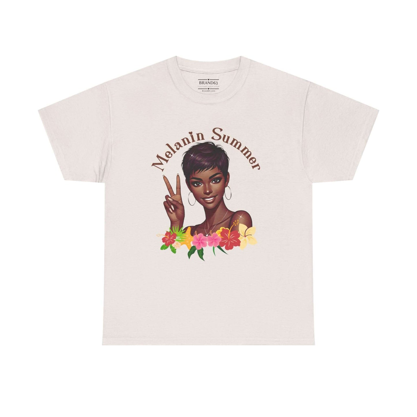 Women's Melanin Summer Vibes T-Shirt, Brand63