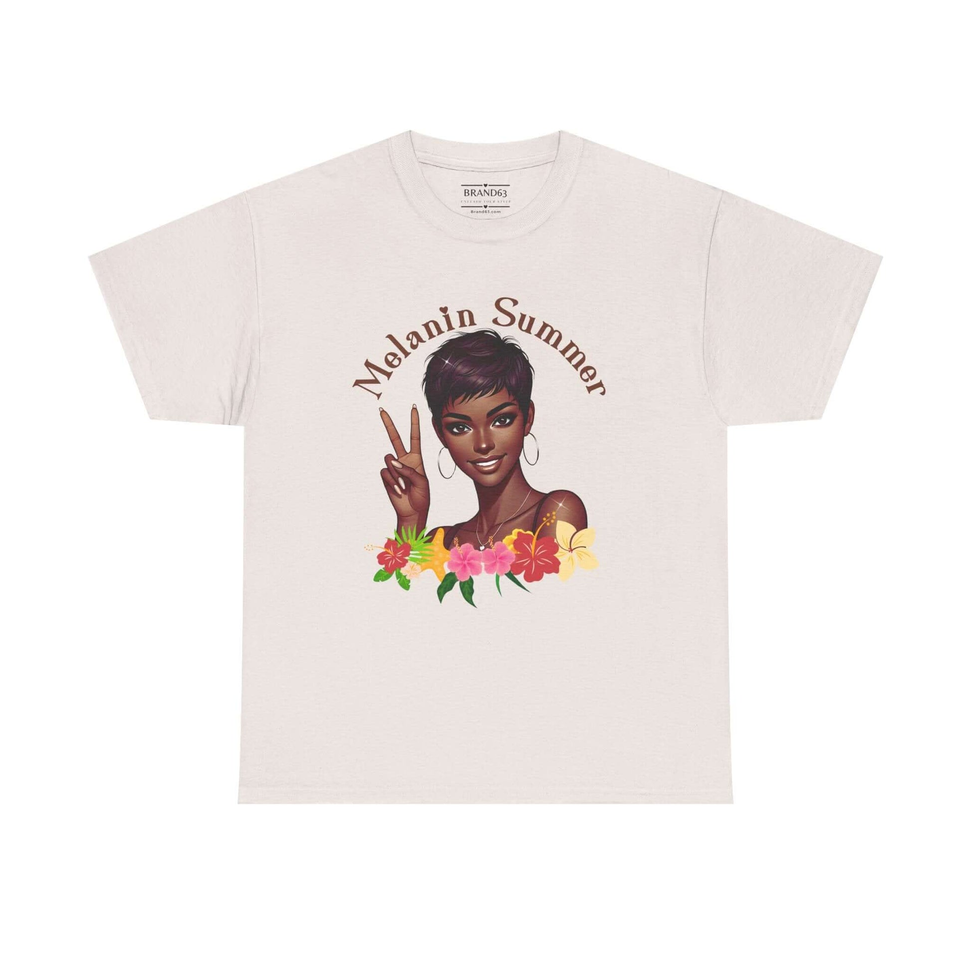 Women's Melanin Summer Vibes T-Shirt, Brand63