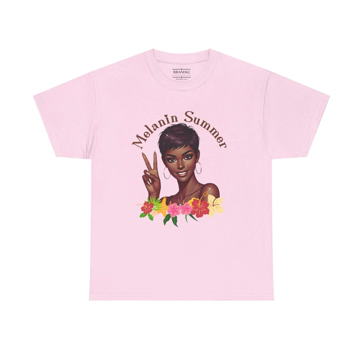 Women's Melanin Summer Vibes T-Shirt, Brand63