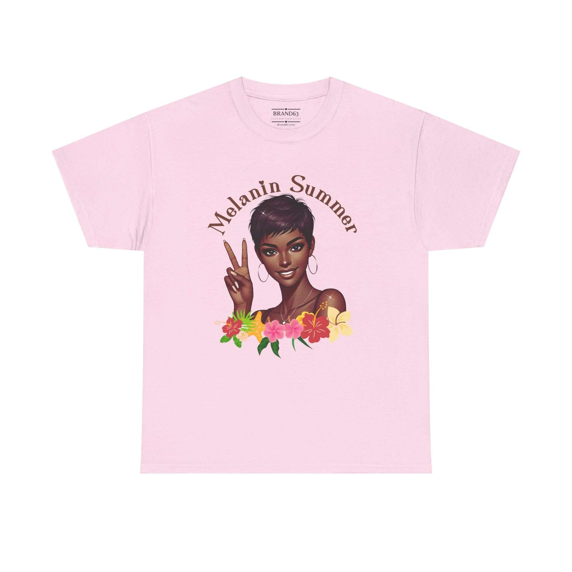 Women's Melanin Summer Vibes T-Shirt, Brand63