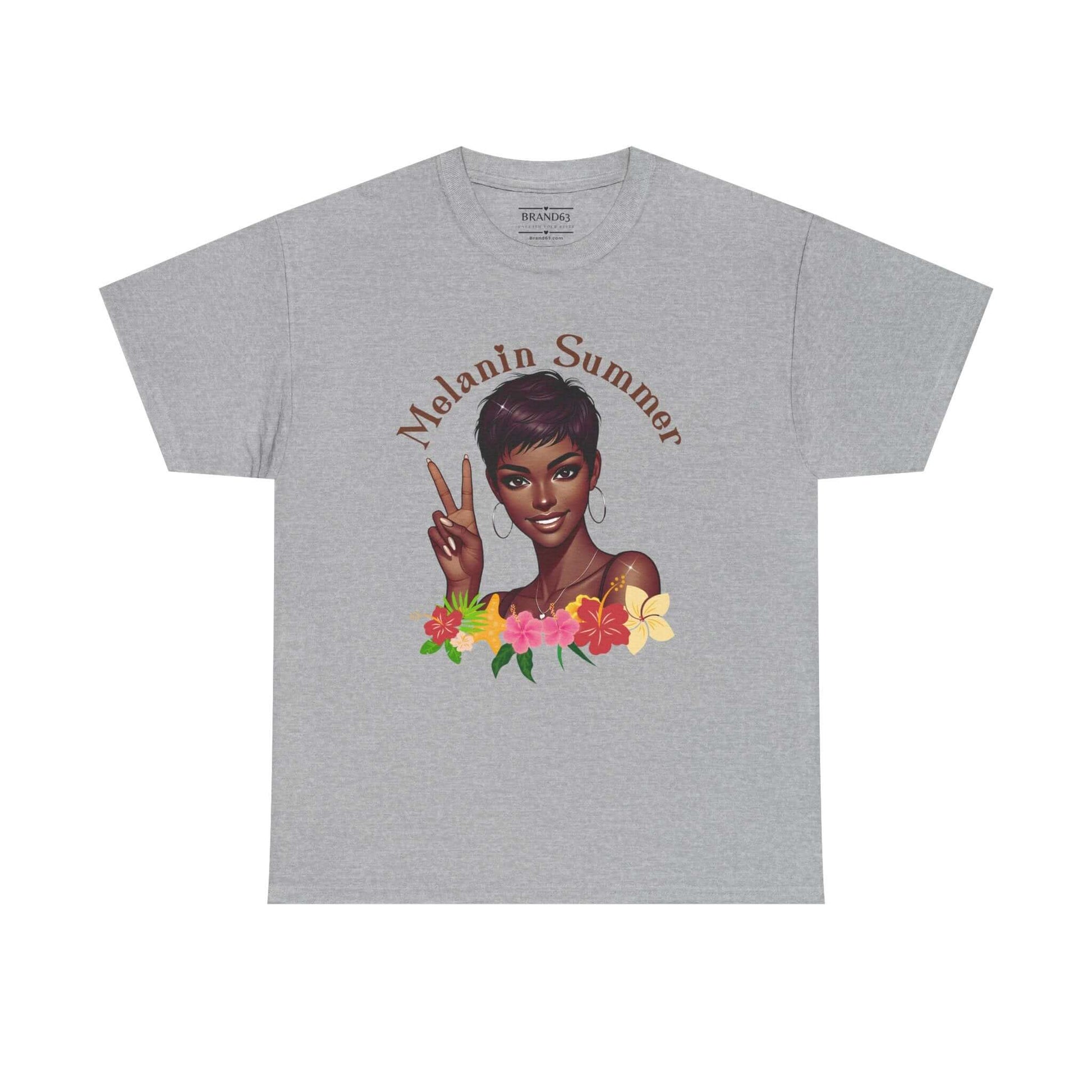Women's Melanin Summer Vibes T-Shirt, Brand63